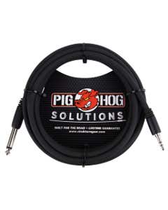 Pig Hog Solutions PX-35T4M 1 8 inch TRS to 1 4 inch Mono Cable
