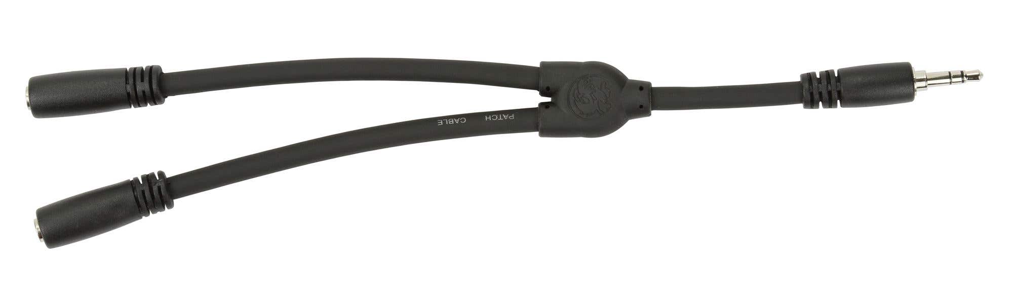 Pig Hog PY-35235F Stereo 1/8-Inch M to Dual 1/8-Inch F Y Cable 6"