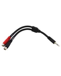 Pig Hog Solutions Stereo 35mm to Dual RCA Y Cable 6 Inch