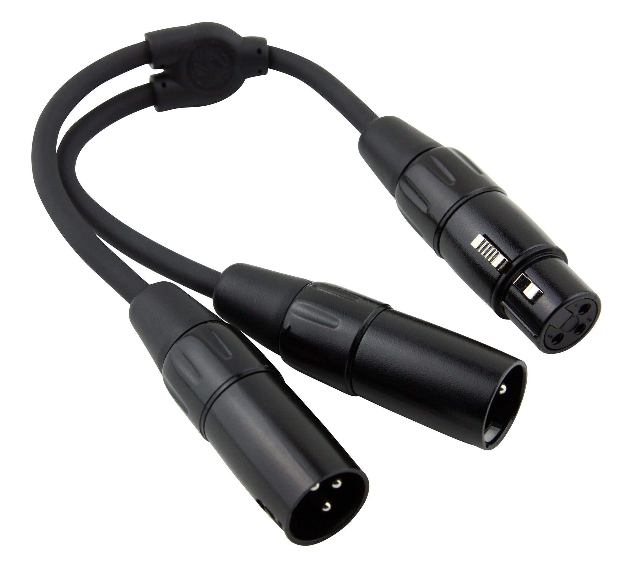 Pig Hog Solutions XLR to Dual XLR Y Cable 6 Inch