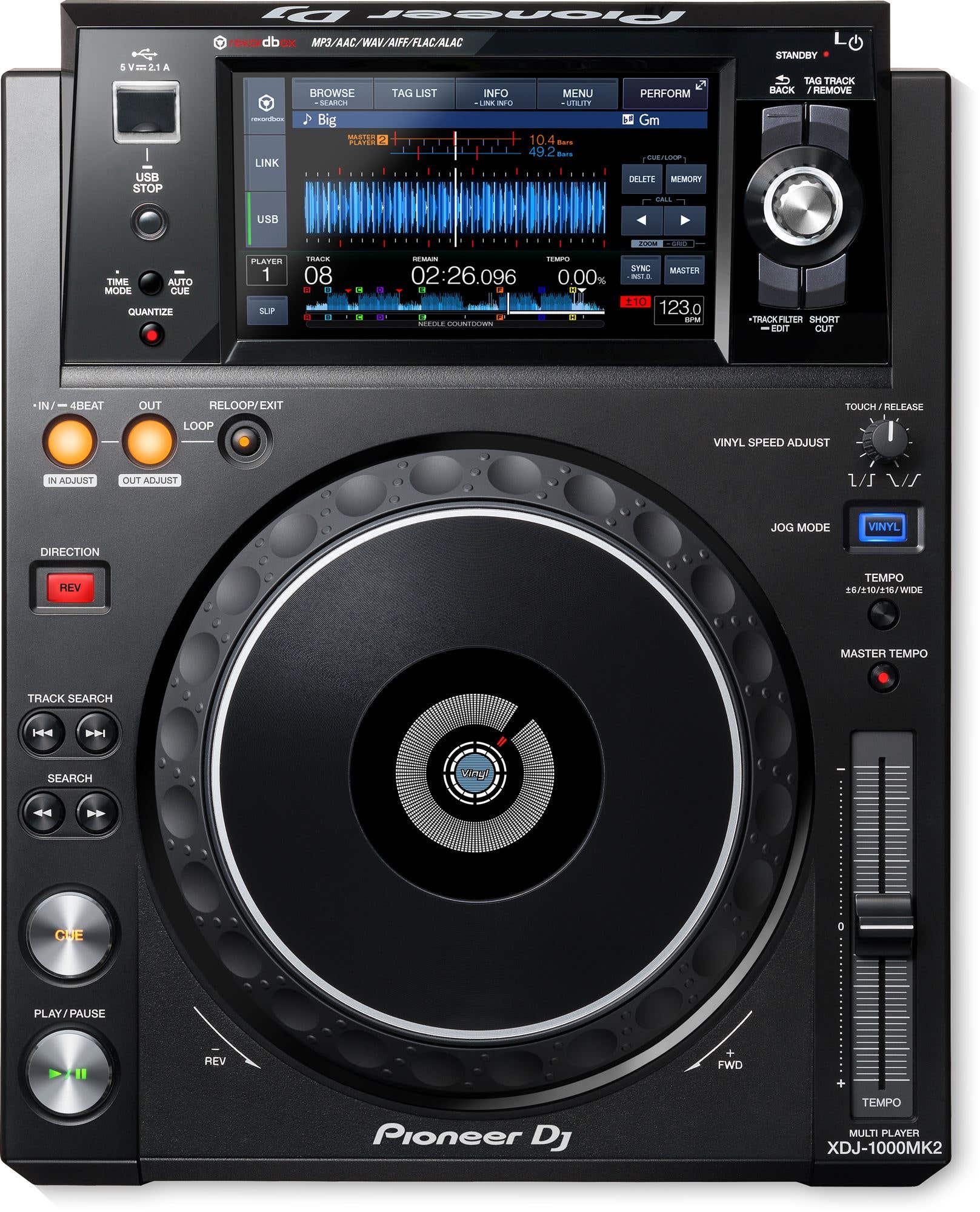Pioneer DJ  XDJ1000MK2 Professional DJ Multiplayer