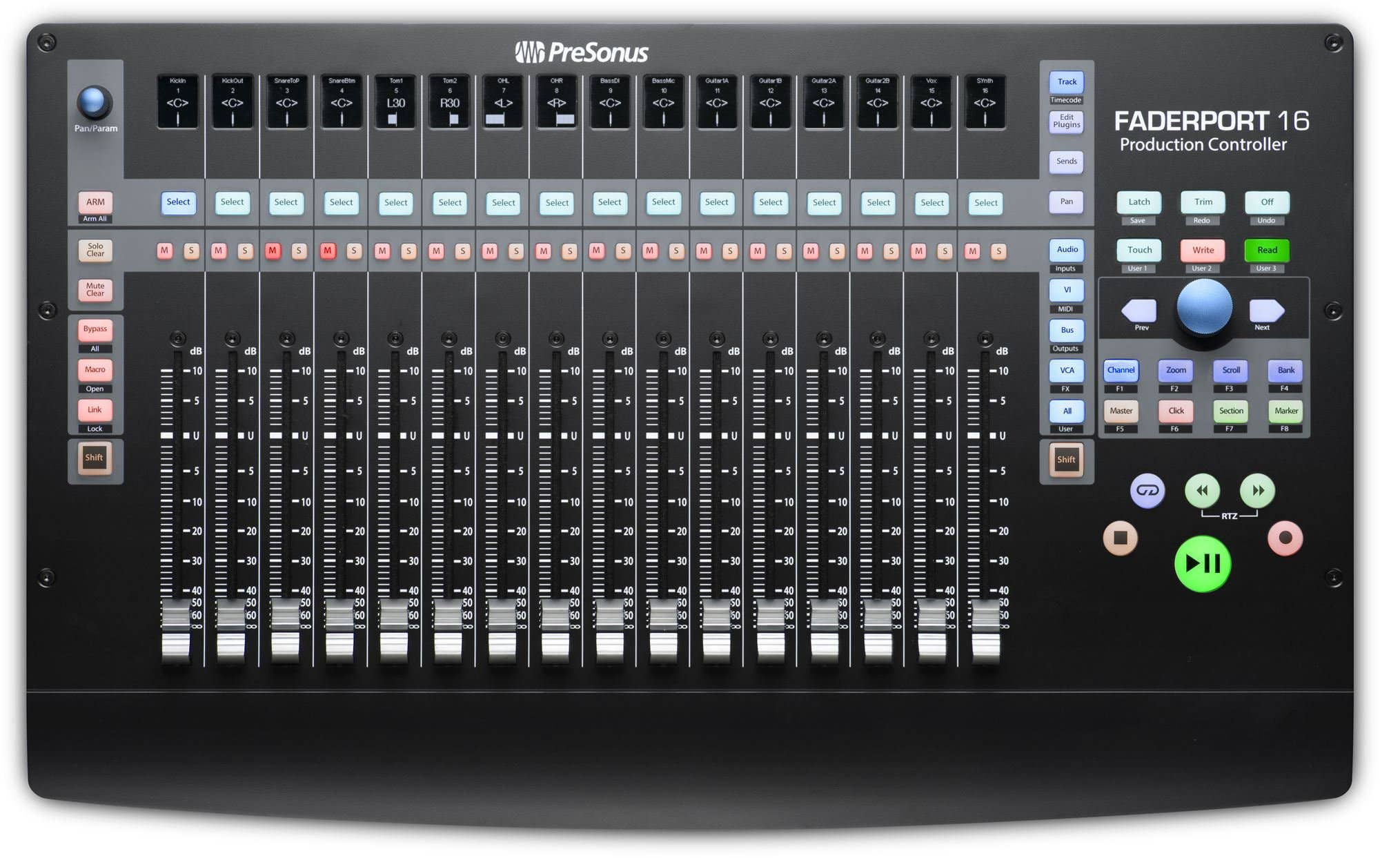 PreSonus FaderPort 16 DAW Mix Control Surface With 16 Motorized Faders