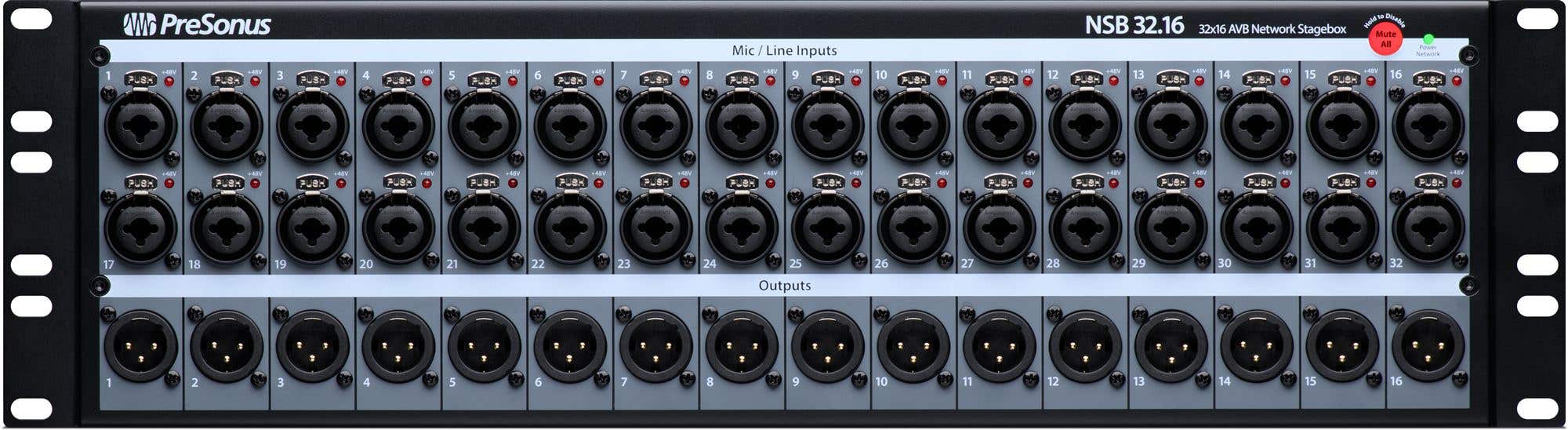 PreSonus NSB32.16 32-Channel AVB Networked Digital Stage Box