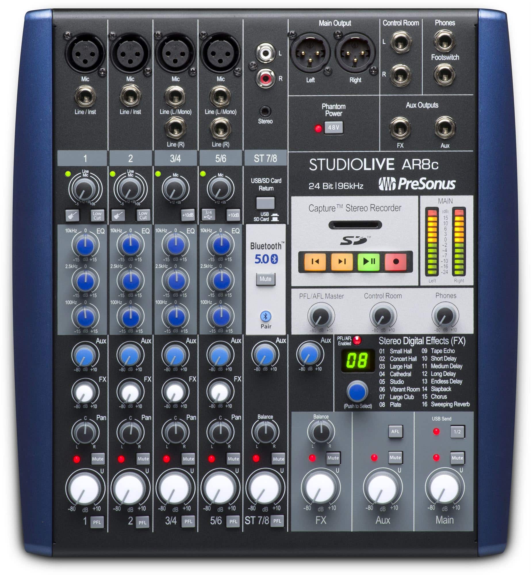 PreSonus StudioLive AR8c 8 Channel USB Mixer