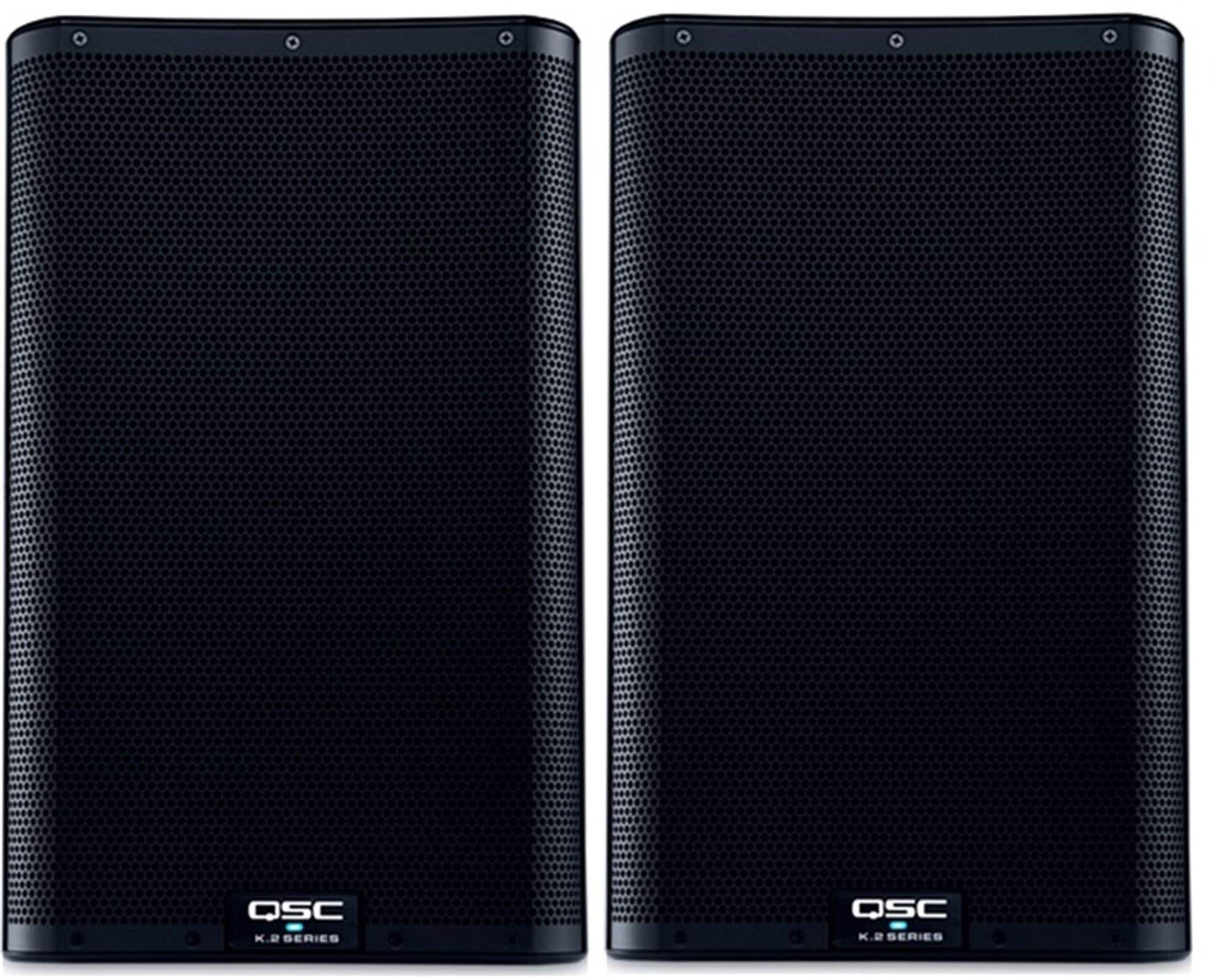 QSC K10.2 10" Two-Way 2000 Watt Powered Portable Loudspeaker Pair