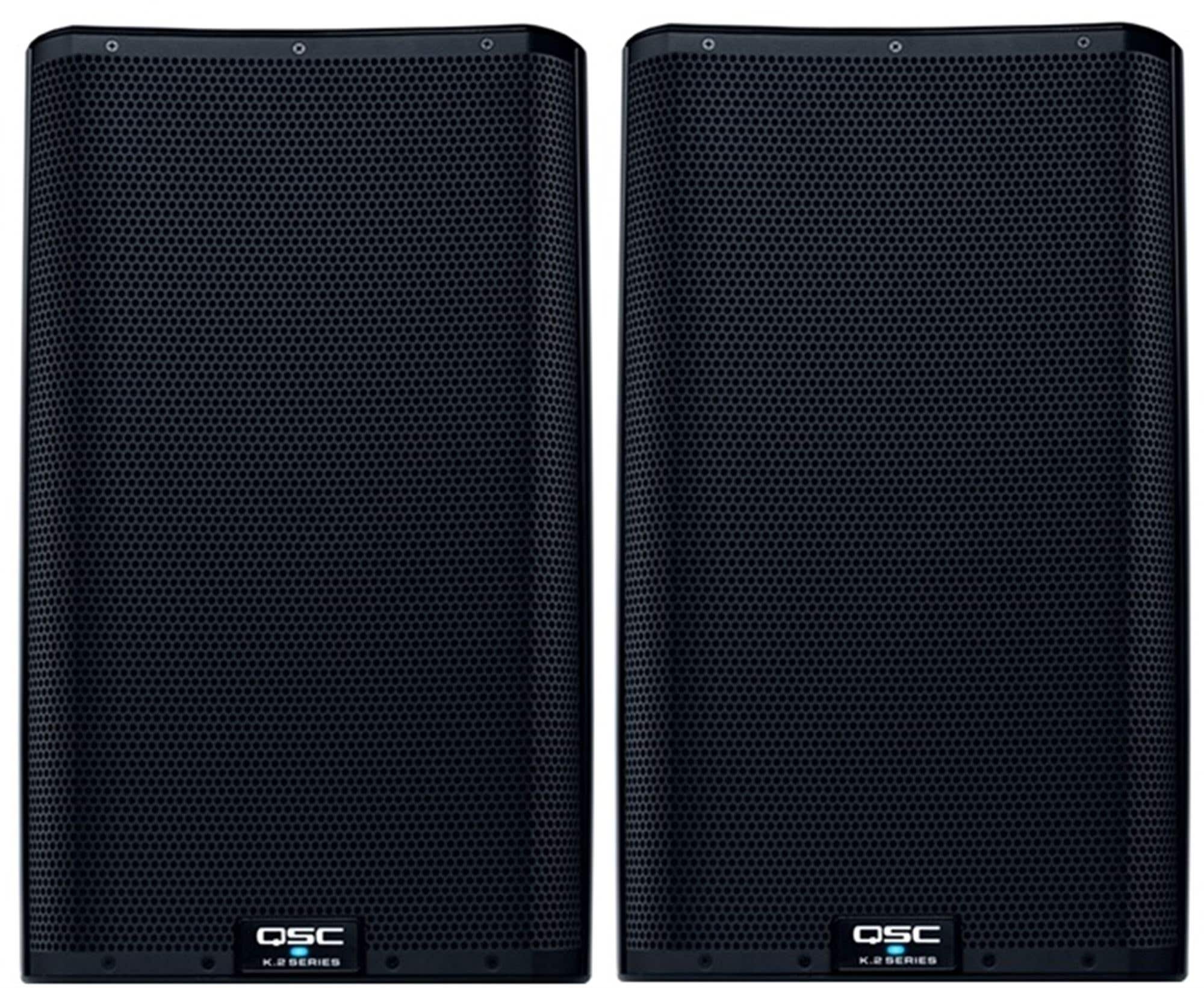 QSC K12.2 12" Two-Way 2000 Watt Powered Portable Loudspeaker Pair