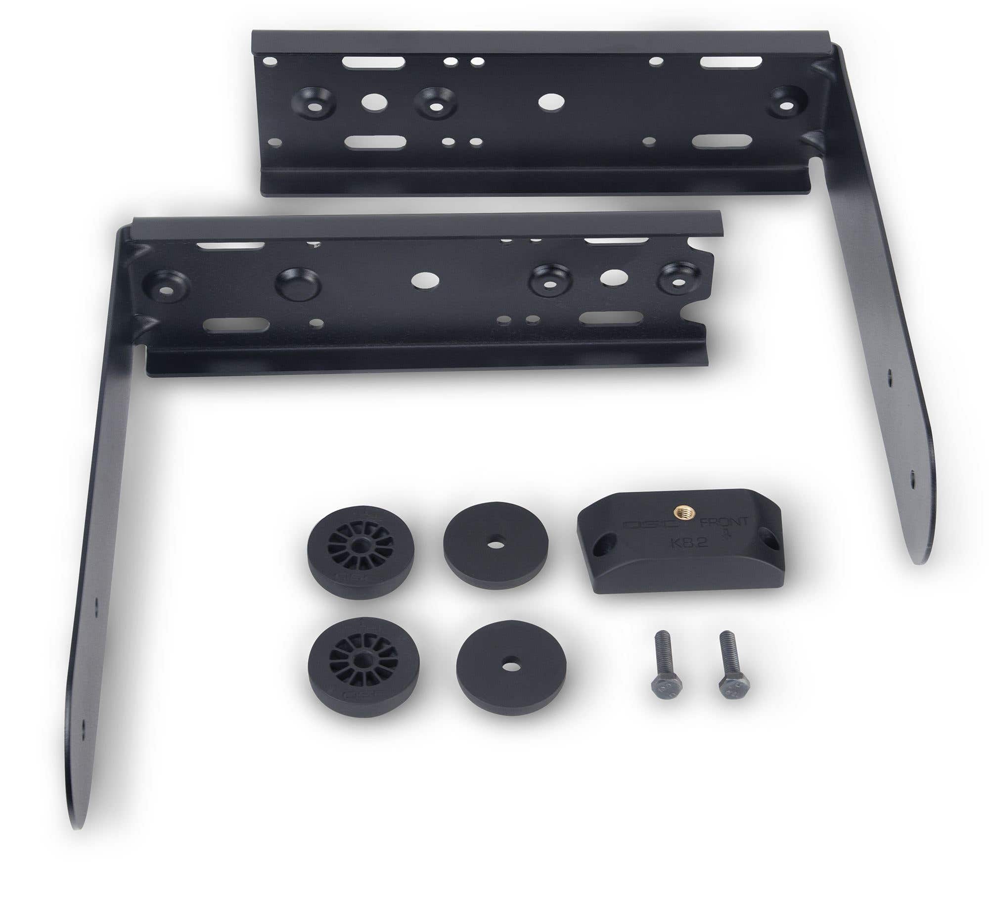 QSC K82NA Powder Coated Steel Yoke Mount Black
