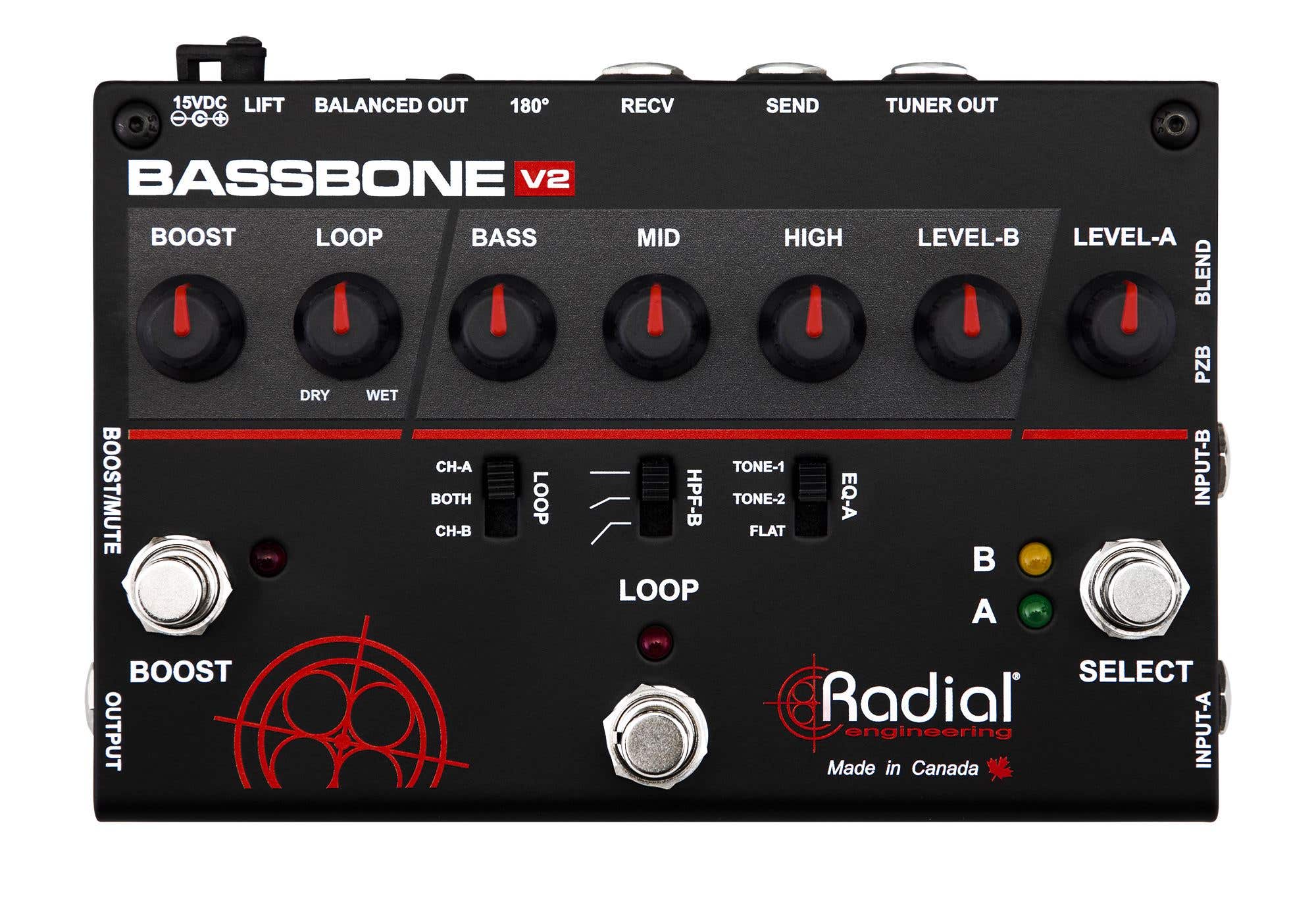 Radial BassBone V2 Bass Guitar Preamp Pedal