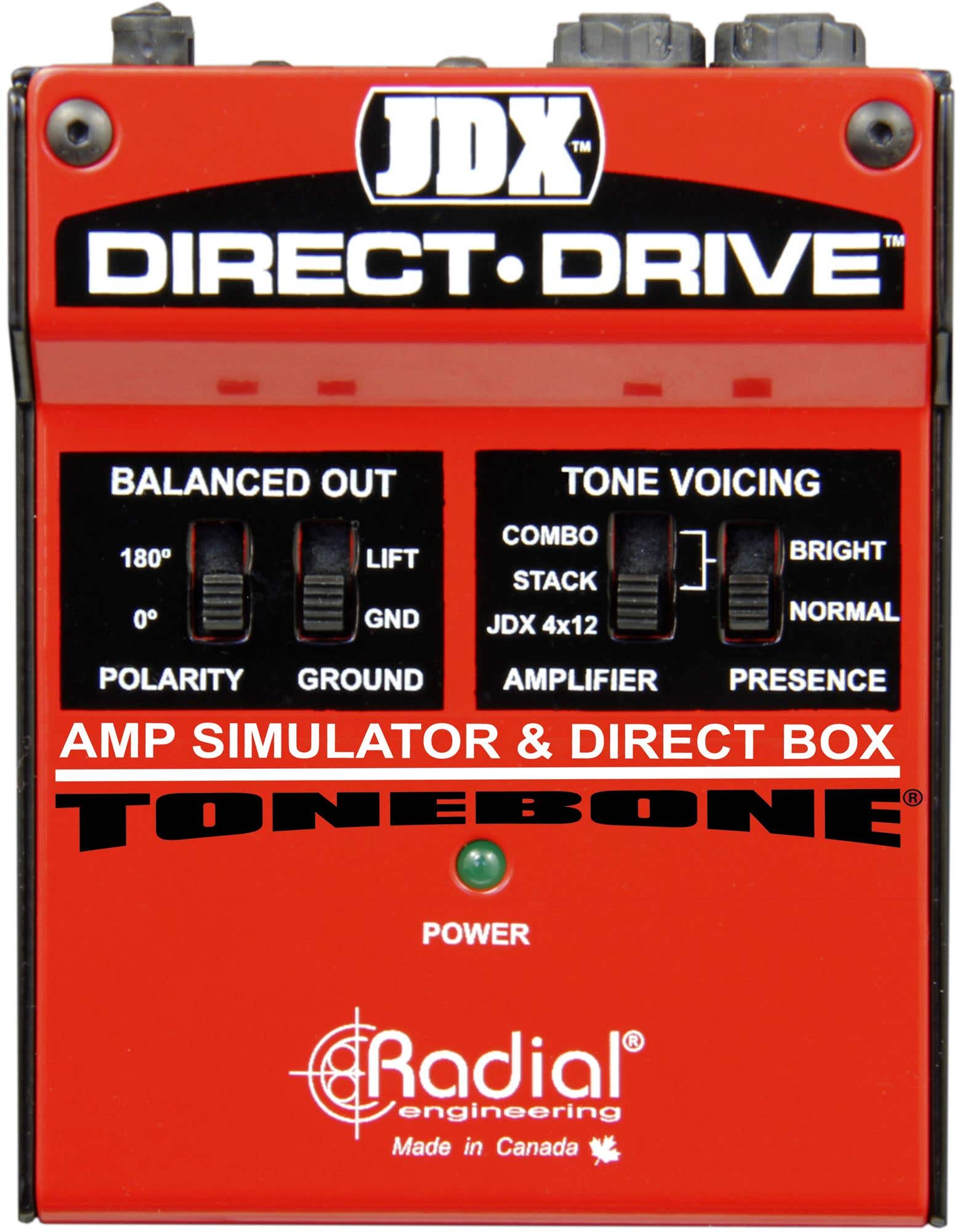 Radial JDX Direct-Drive Pedalboard Guitar Amp Simulator DI Pedal