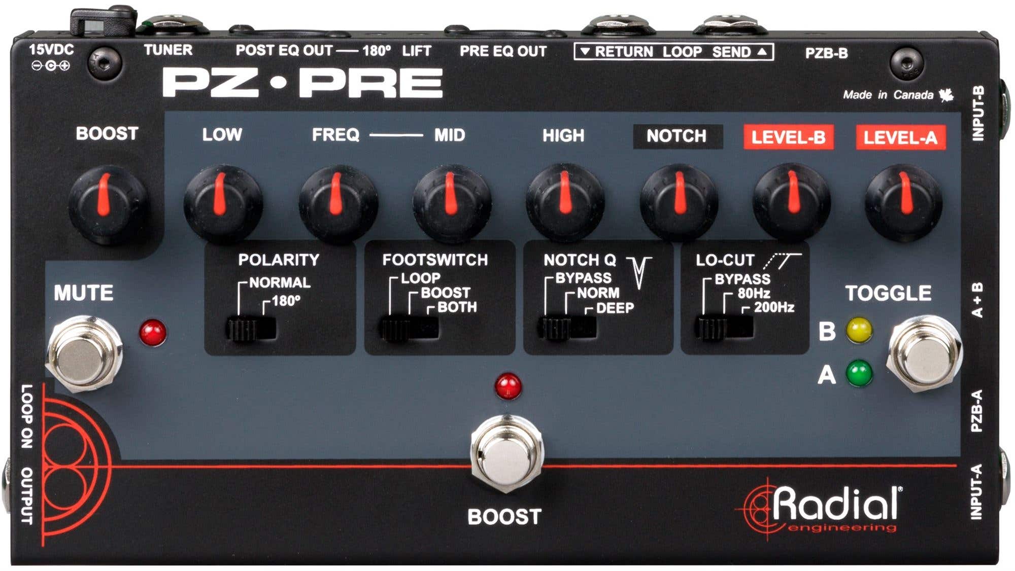 Radial PZ Pre Acoustic Preamp Pedal