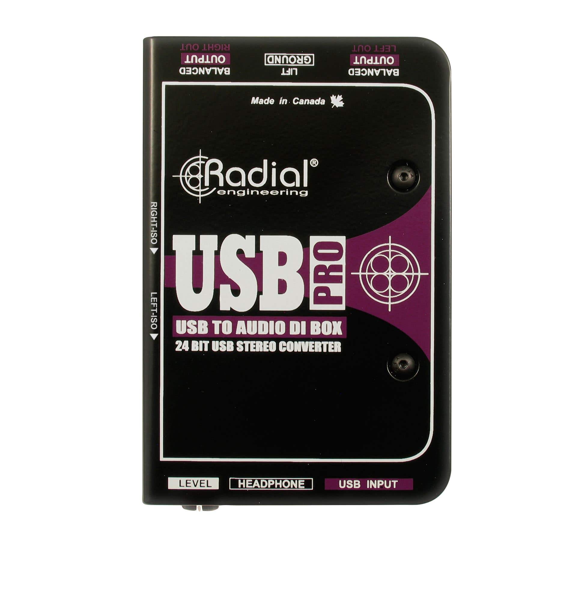 Radial USB Pro Stereo Direct Box