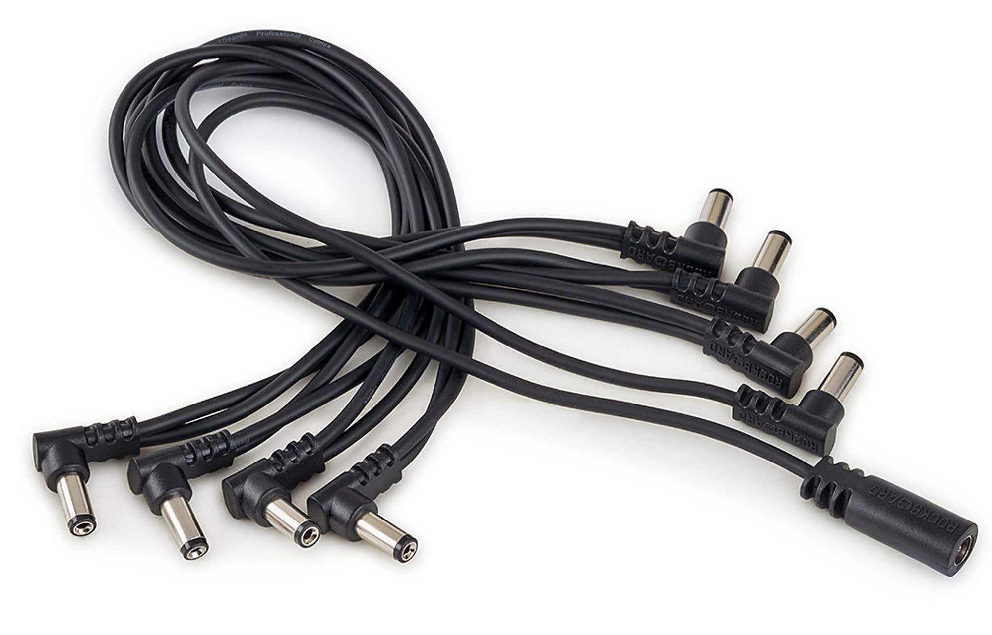 RockBoard Flat Daisy Chain Cable 8 Outputs Angled