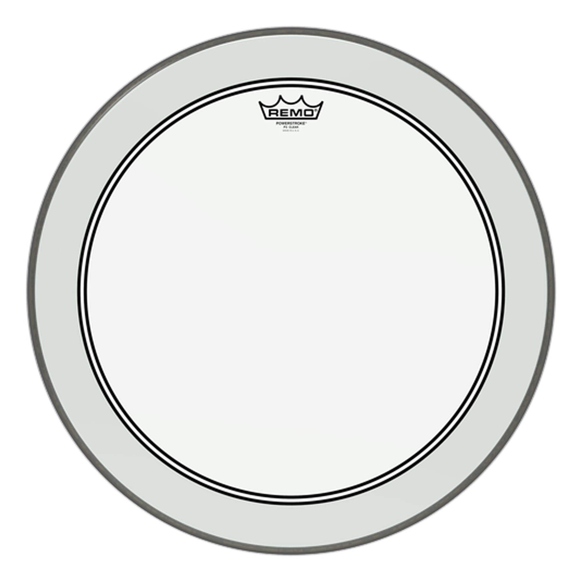 Remo Powerstroke 3 Bass Drum Head Clear 20 Inch