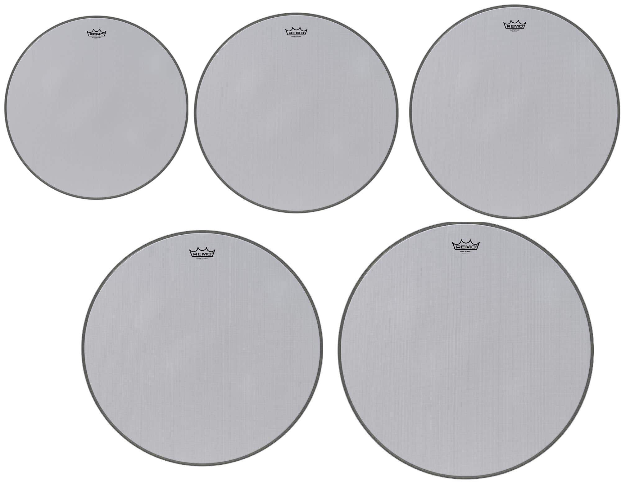 Remo Silentstroke ProPack 12/13/14/16/22 White Mesh Drum Heads
