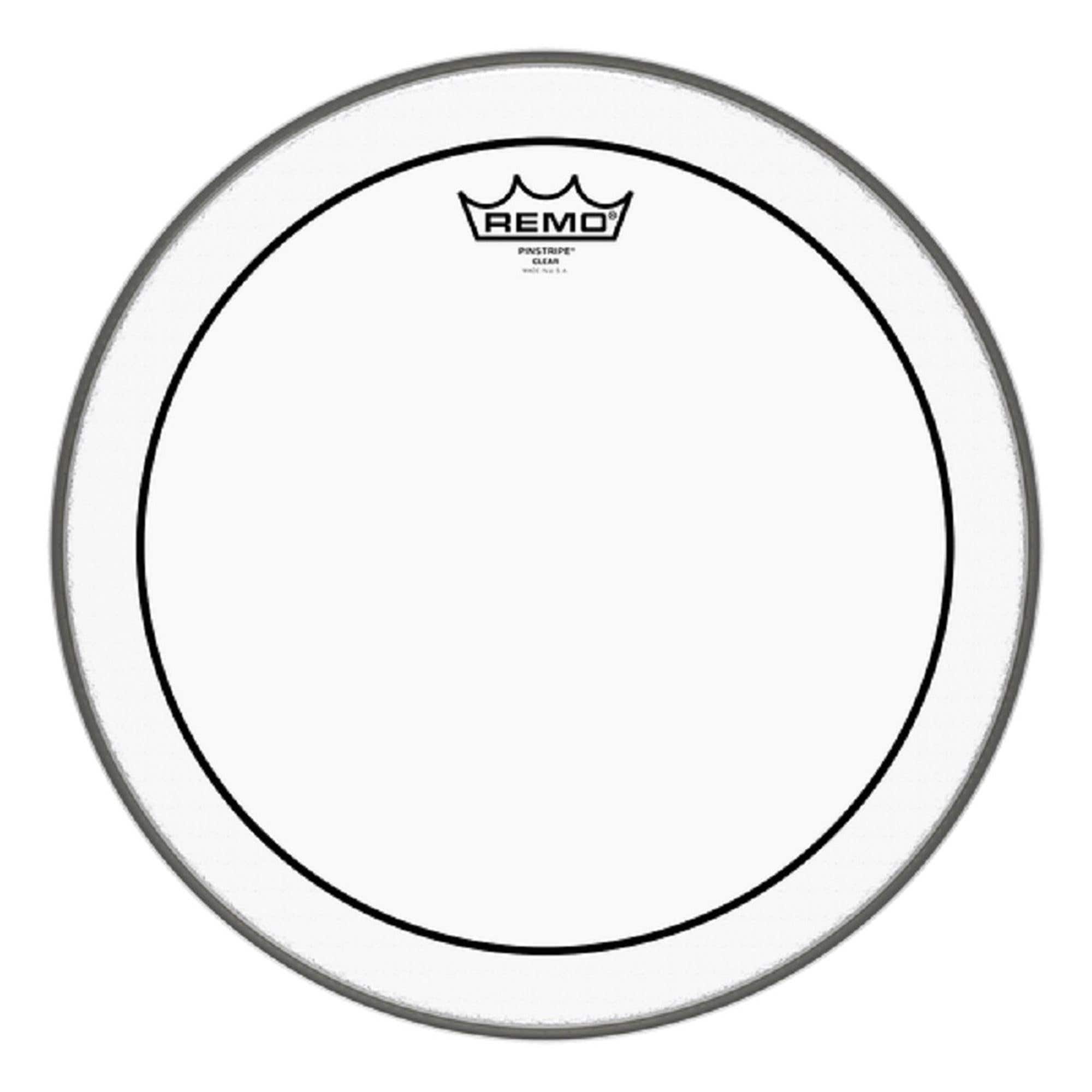 Remo Bass Drum Head Pinstripe 24 inch Clear