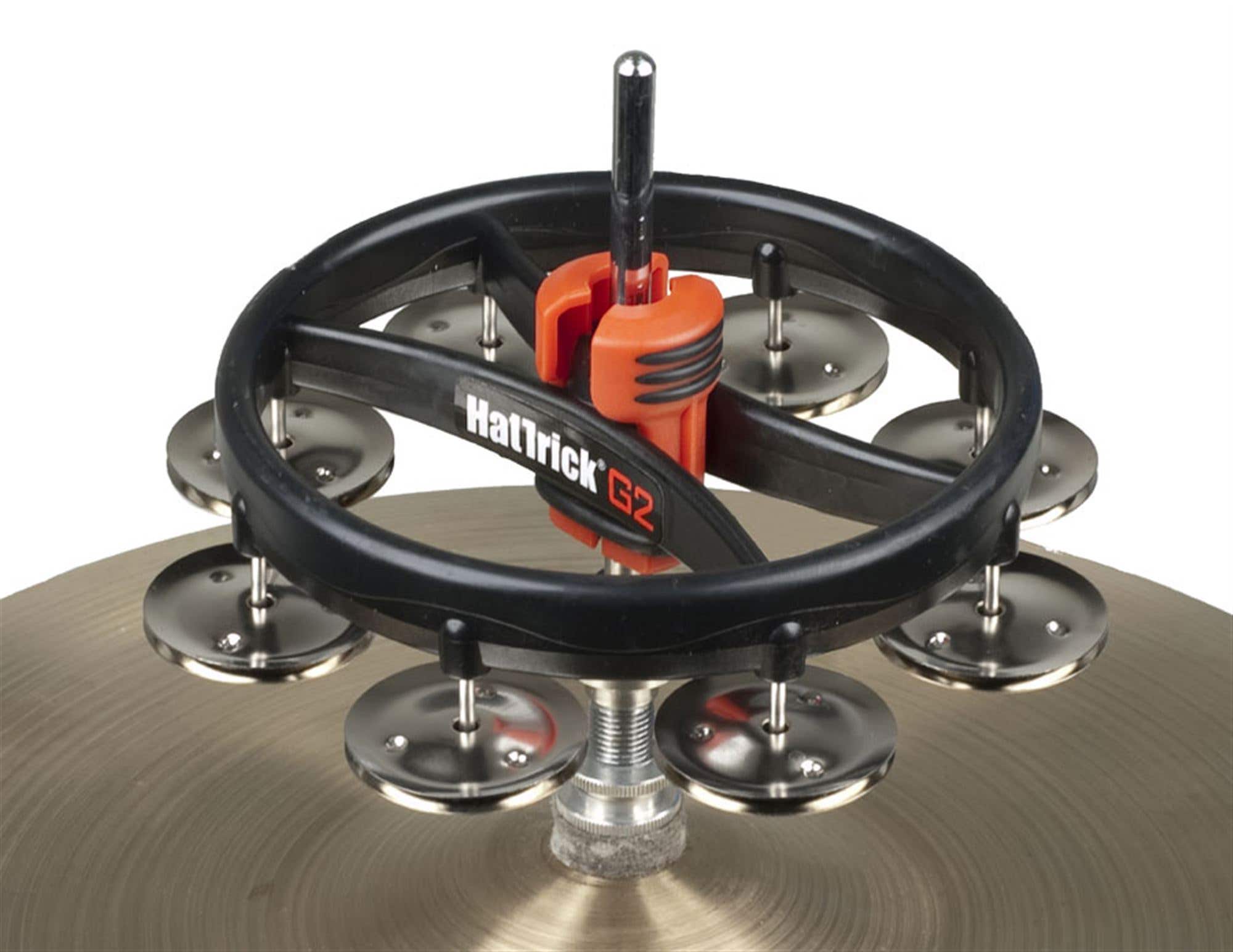 Rhythm Tech RT7420 Hat Trick G2 HiHat Mounted Tambourine Nickel Jingles