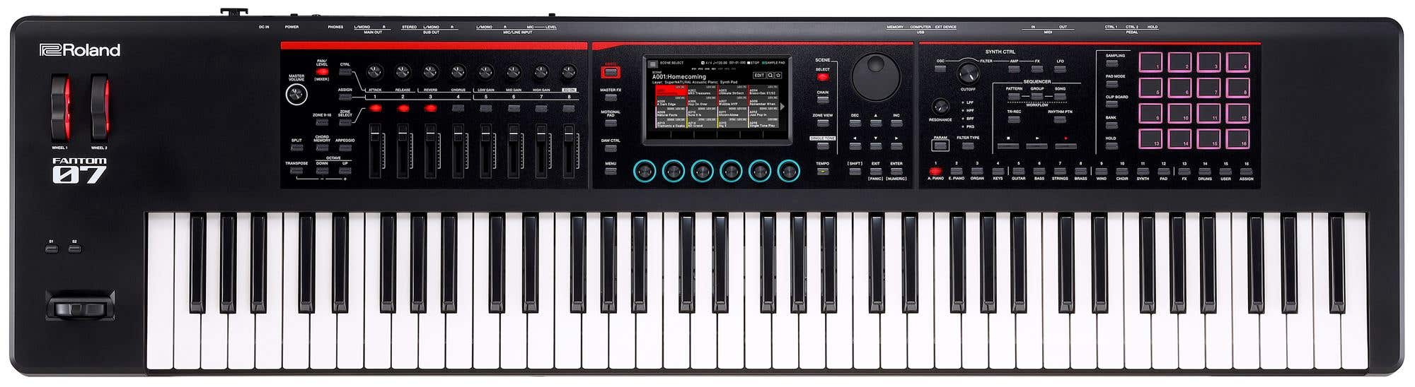 Roland Fantom 07 76-Key Synthesizer Workstation