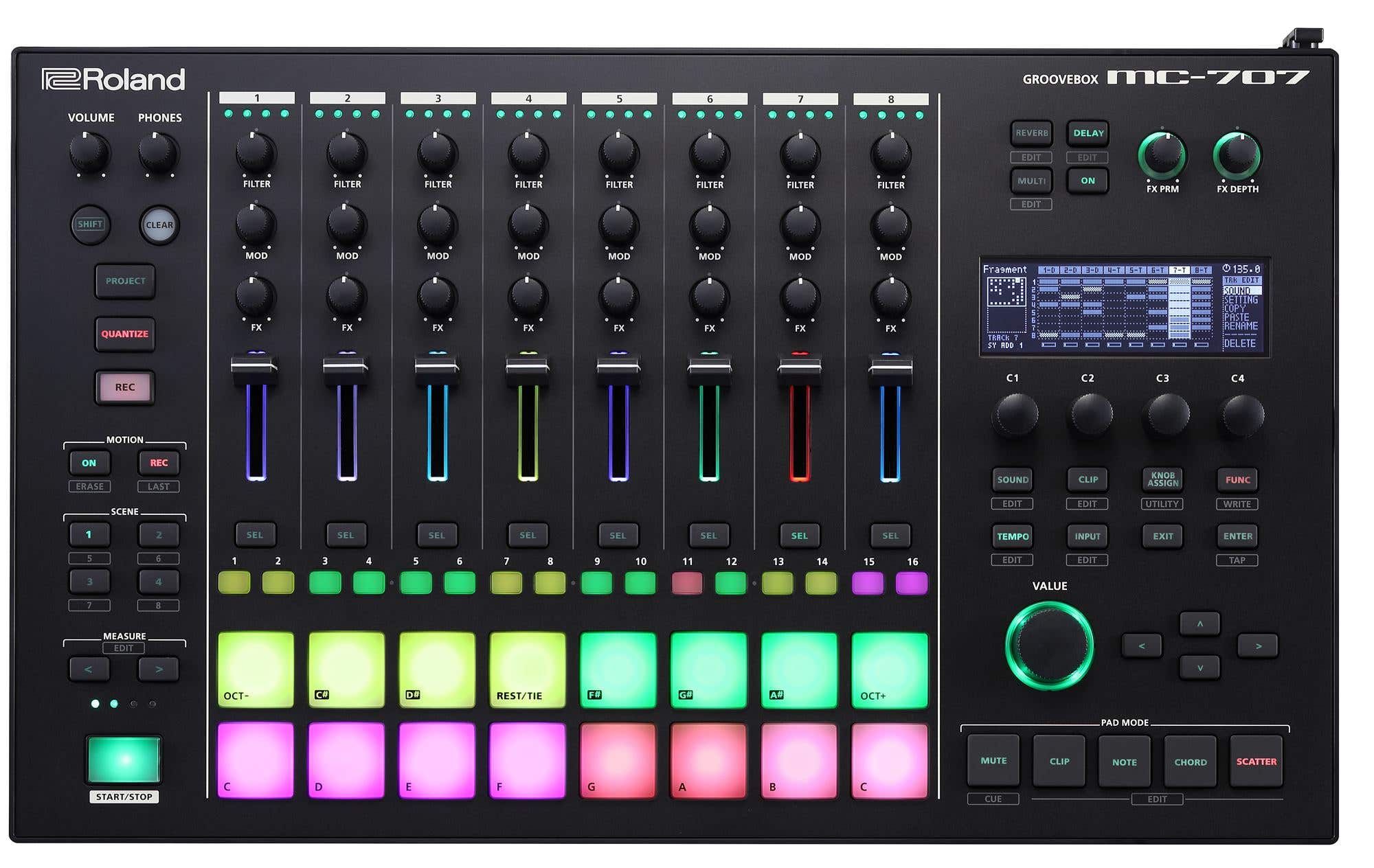 Roland MC707 Groovebox Production Workstation