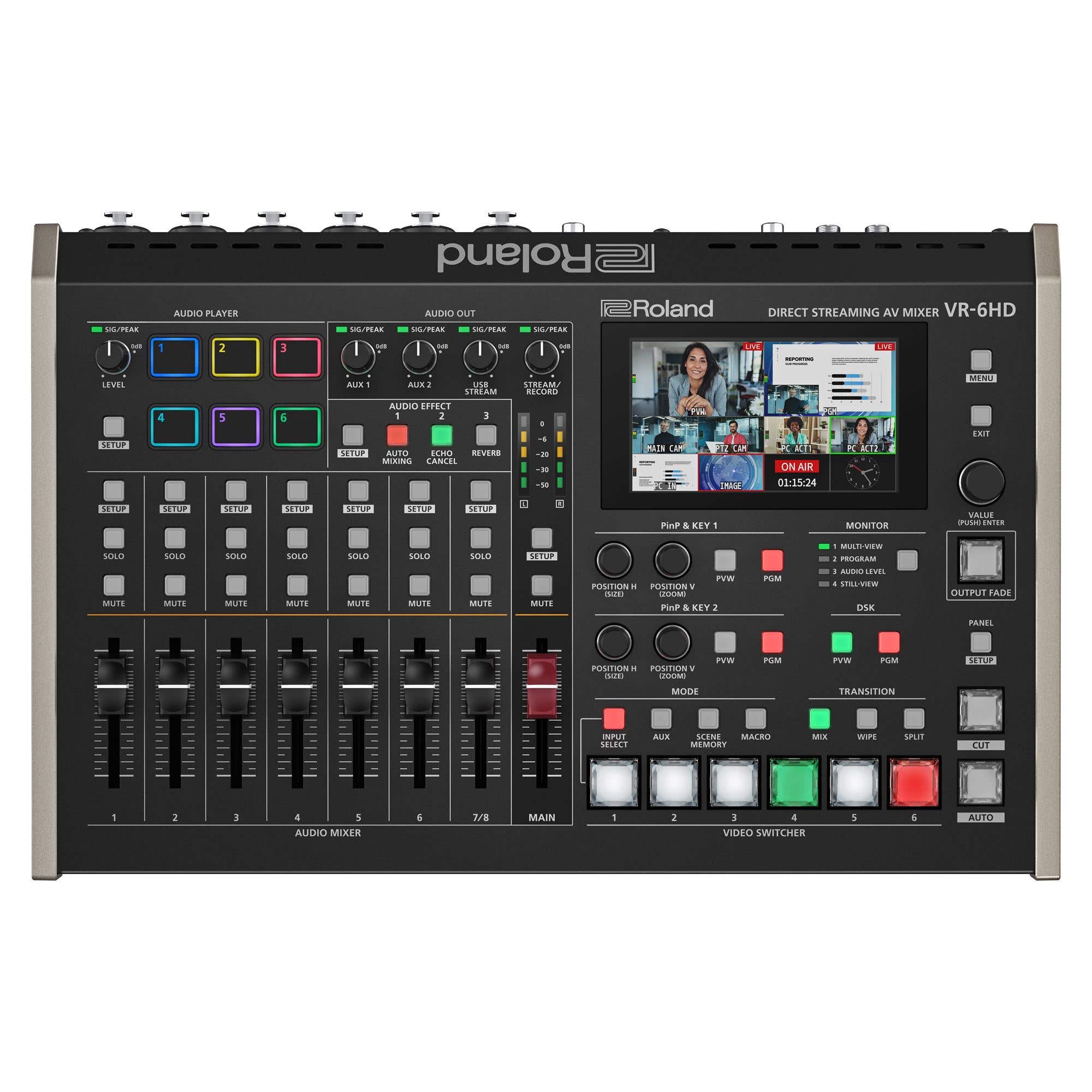 Roland VR-6HD Direct Streaming Audio Visual Mixer