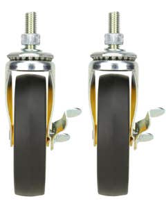 Rock-N-Roller RCSTR5X125 G-force Caster with Brake 5" 2 Pack