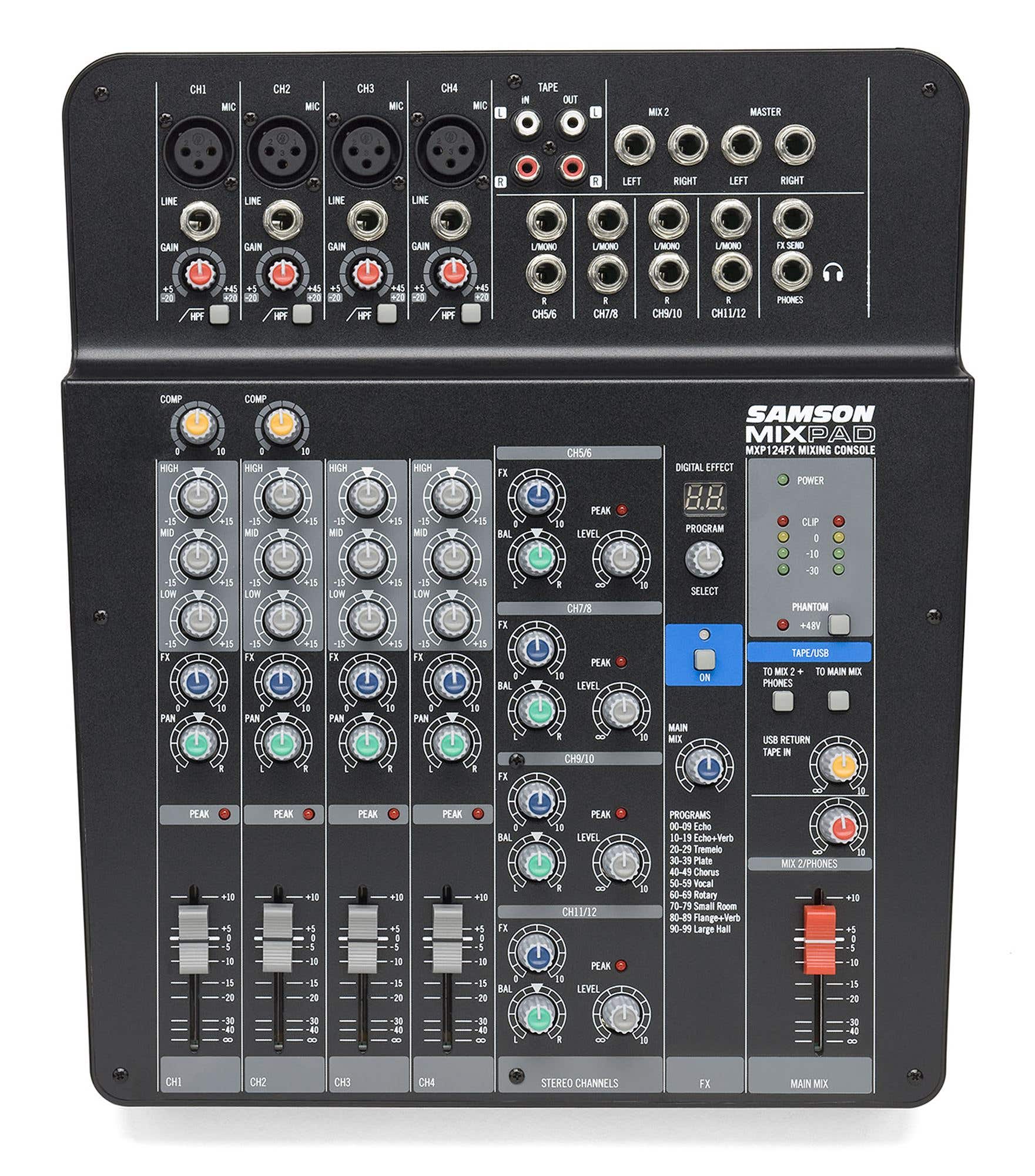 Samson MixPad MXP124FX Stereo Mixer with Effects and USB