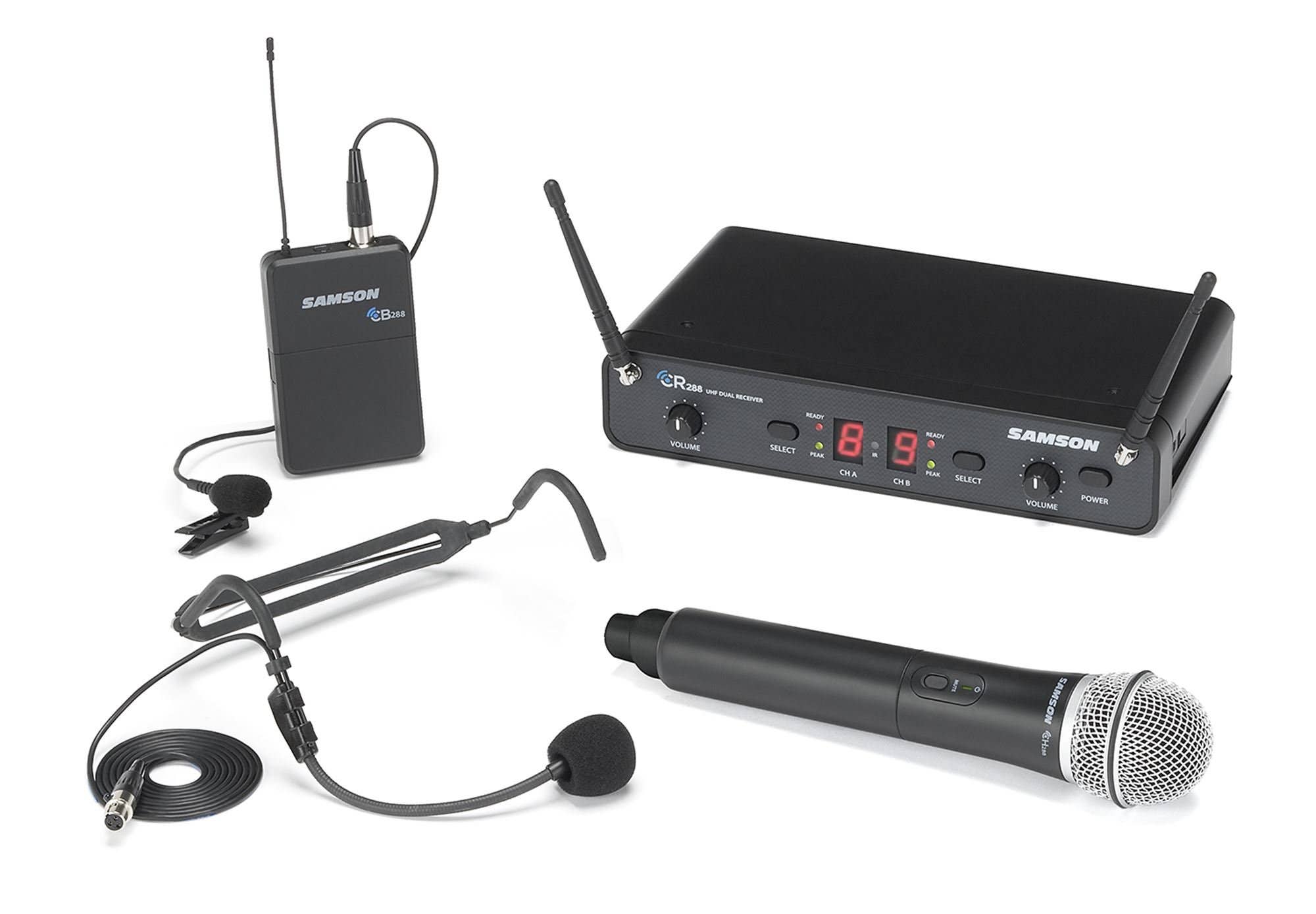Samson Concert 288 All In One Dual Channel Wireless System Freq H