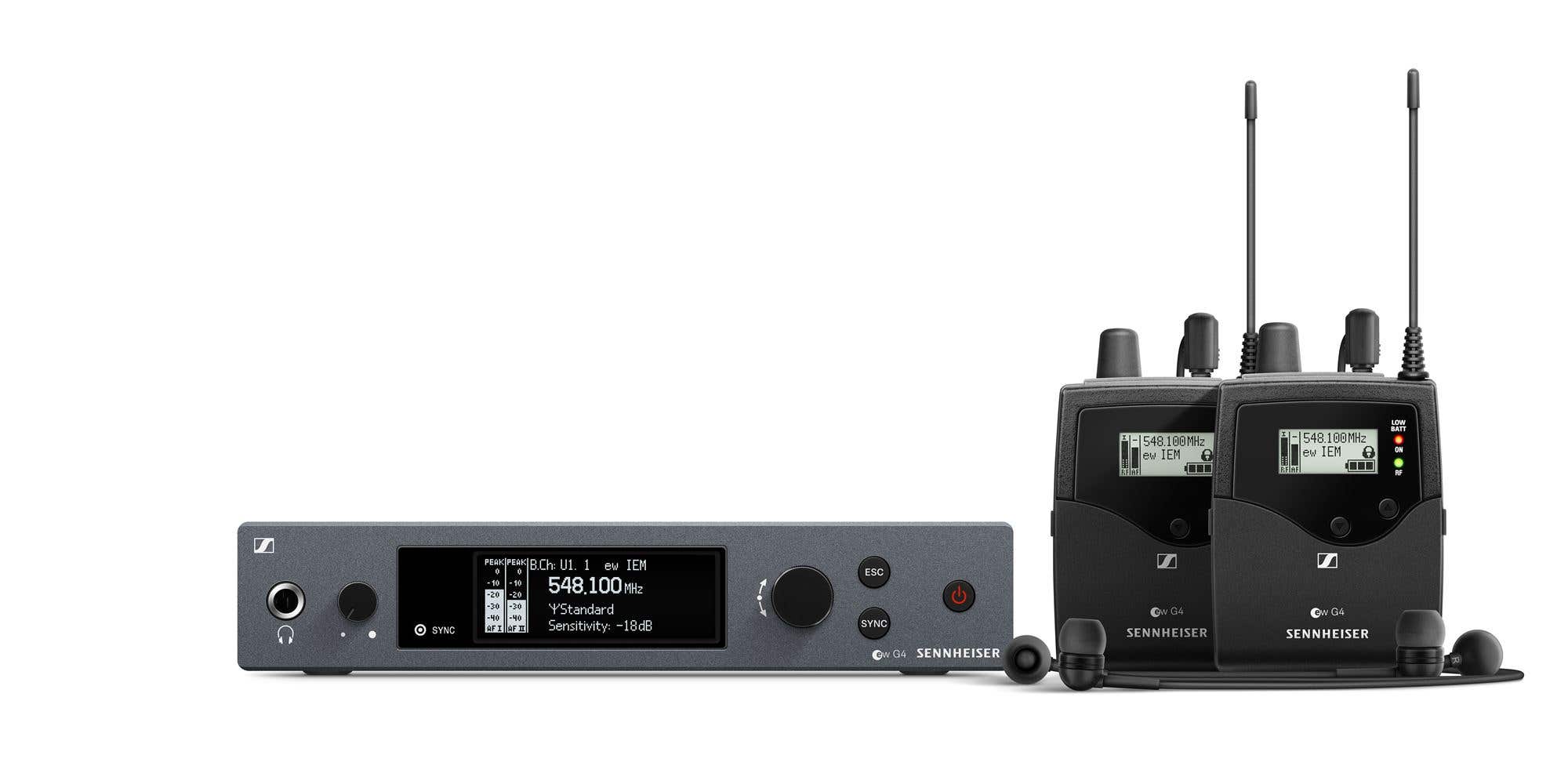 Sennheiser EW IEM G4 Twin Pack Wireless In Ear Monitor System