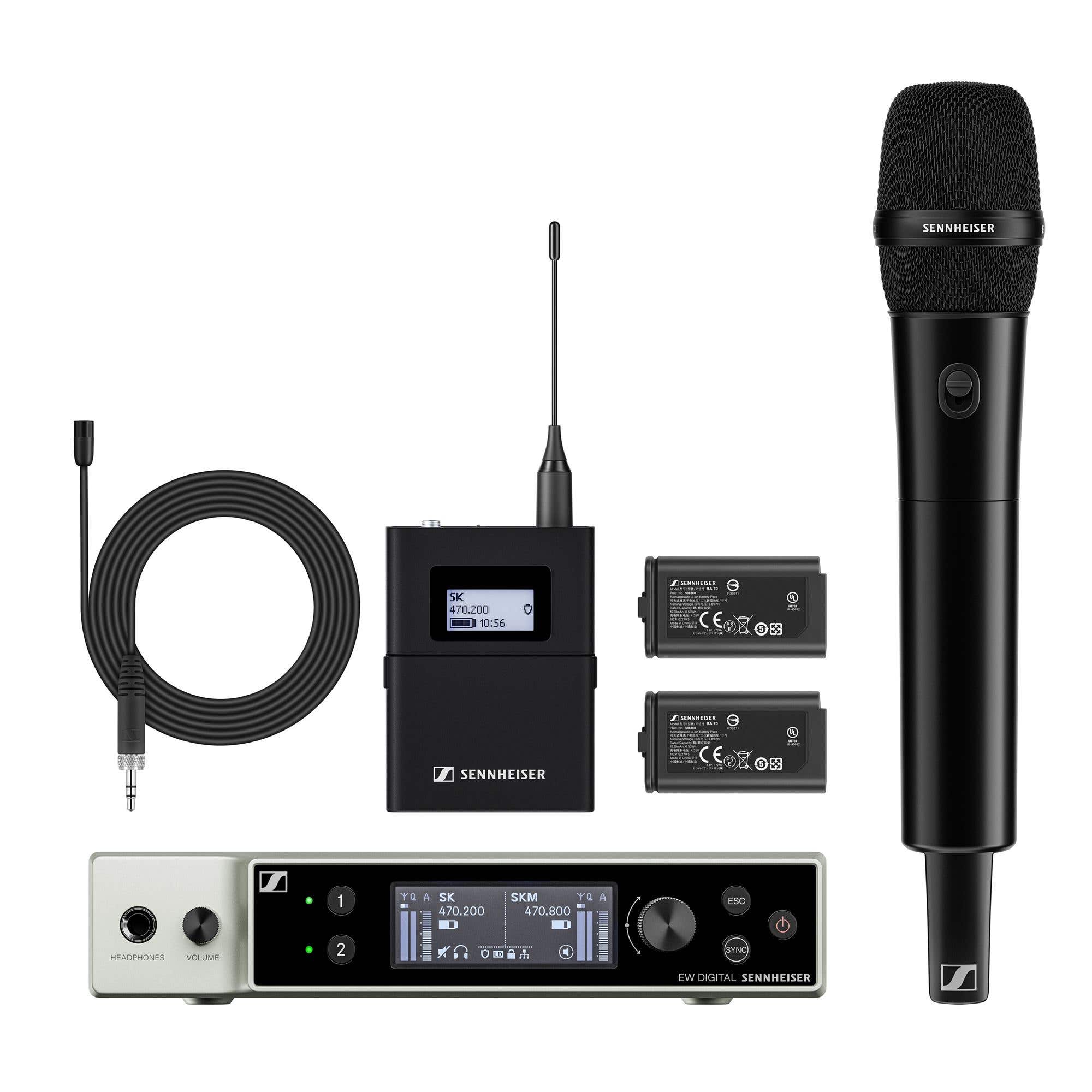 Sennheiser EW-DX eVolution Digital MKE-2 e835 Combo Set Group Q1-9