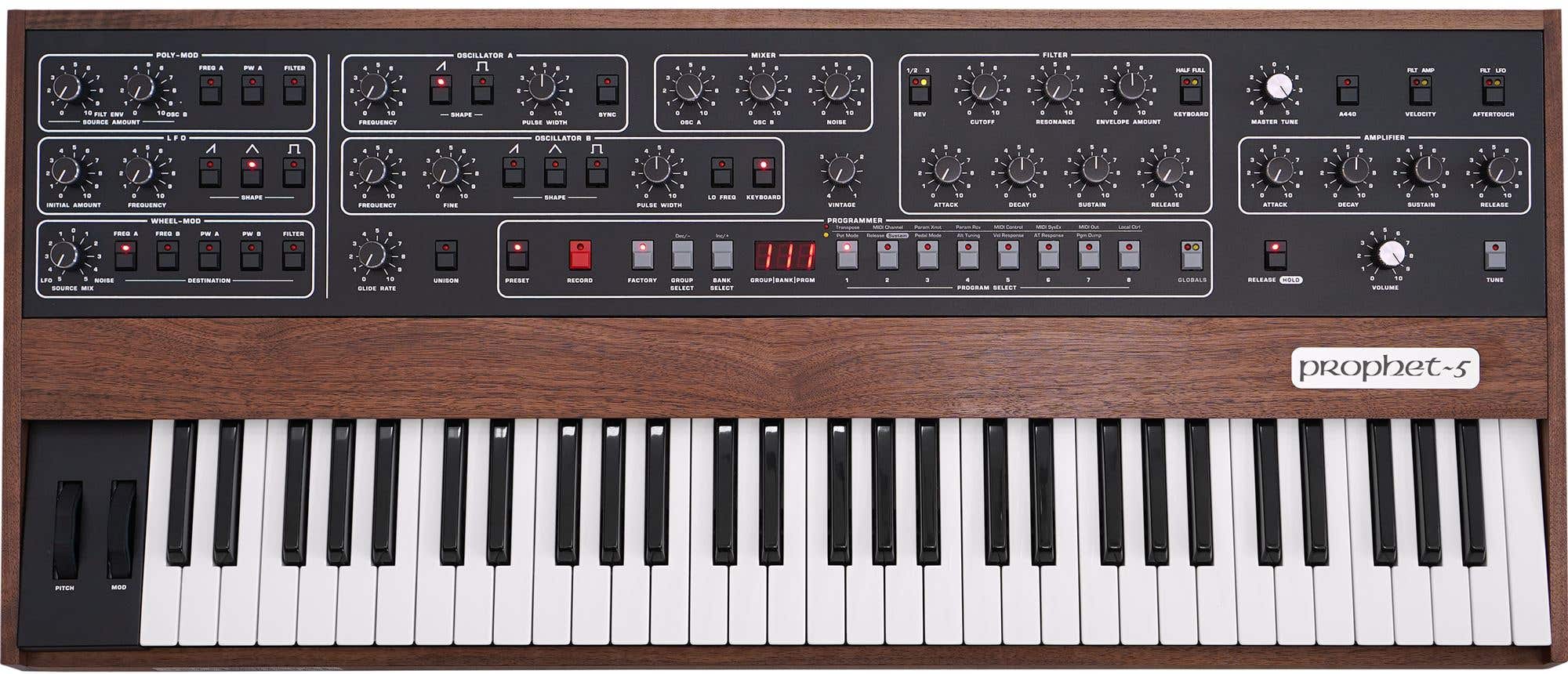 Sequential Prophet 5 Analog Synthesizer Keyboard