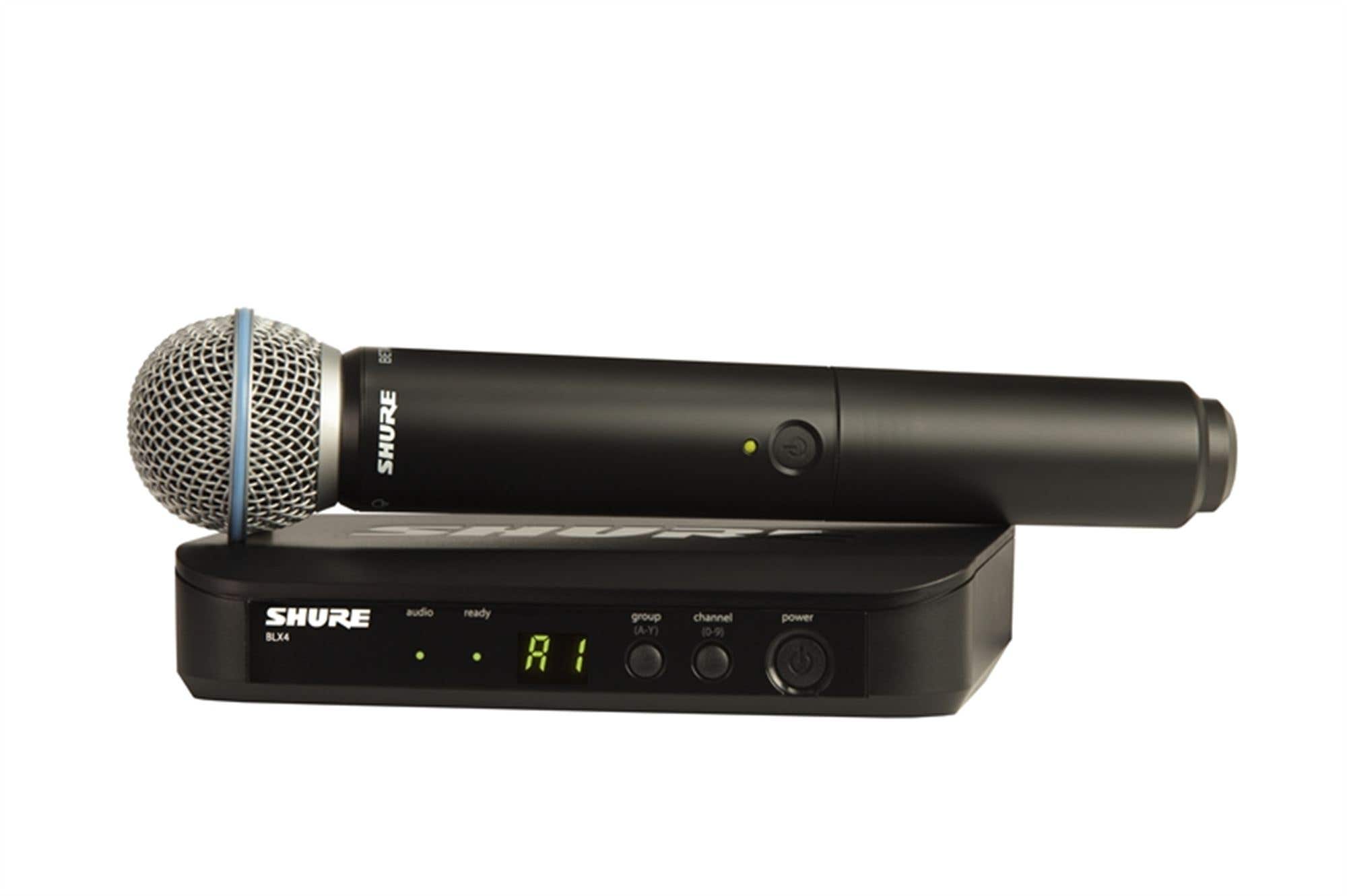Shure BLX24/B58 Beta 58 Handheld Vocal Wireless Mic System Group H11