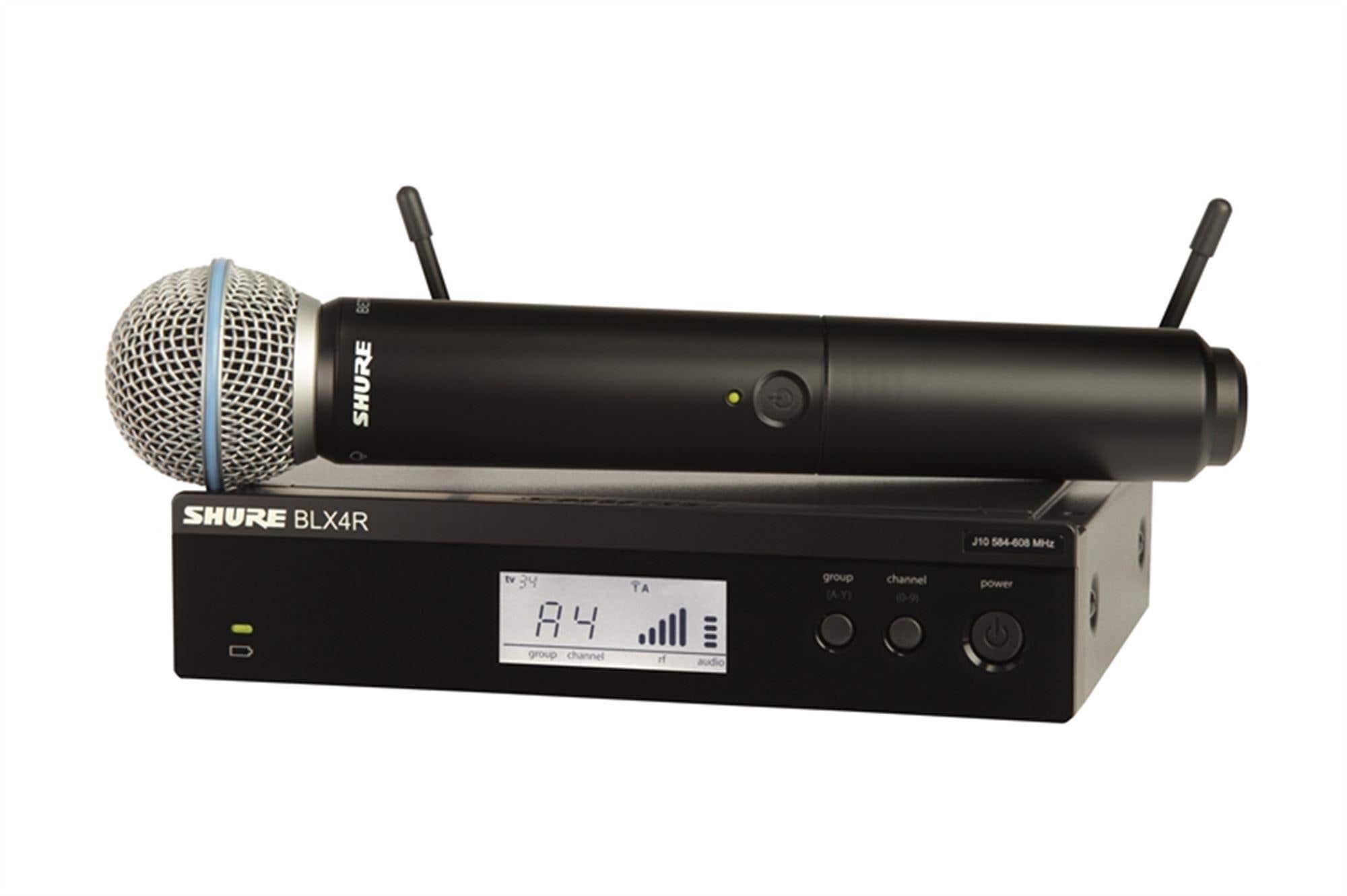 Shure BLX 24RB58 Rackmountable Handheld Wireless System with Beta 58A