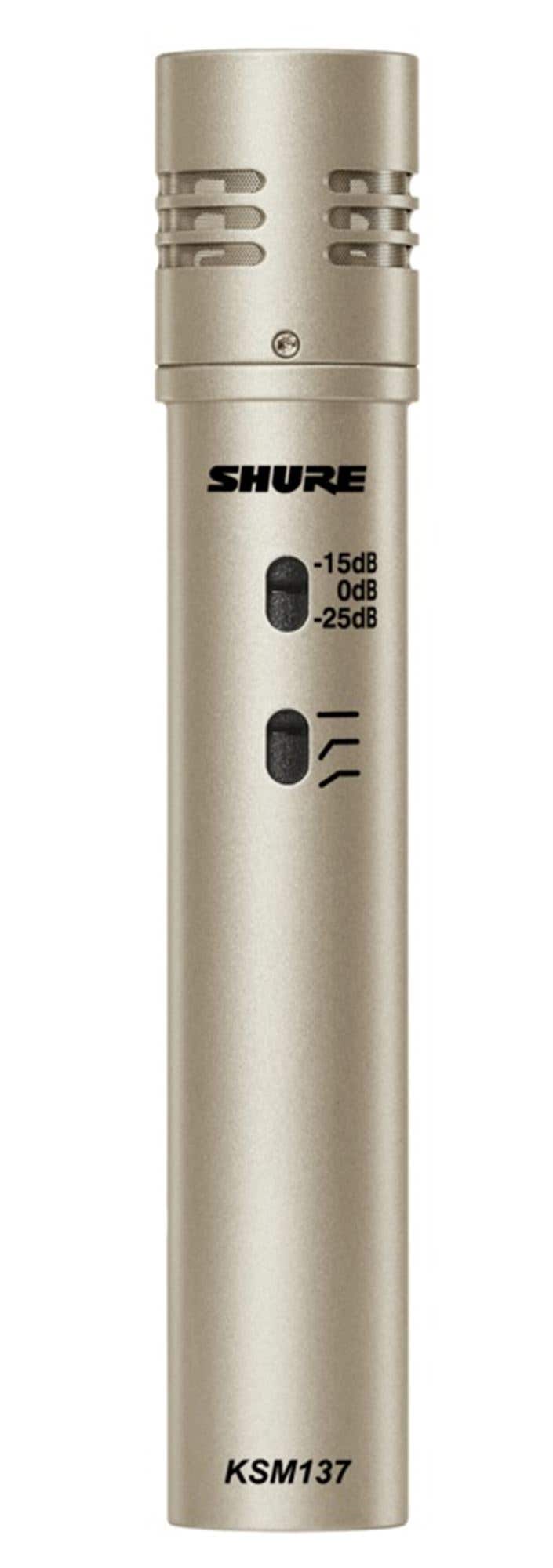 Shure KSM137 Cardioid Condenser Microphone with Windscreen