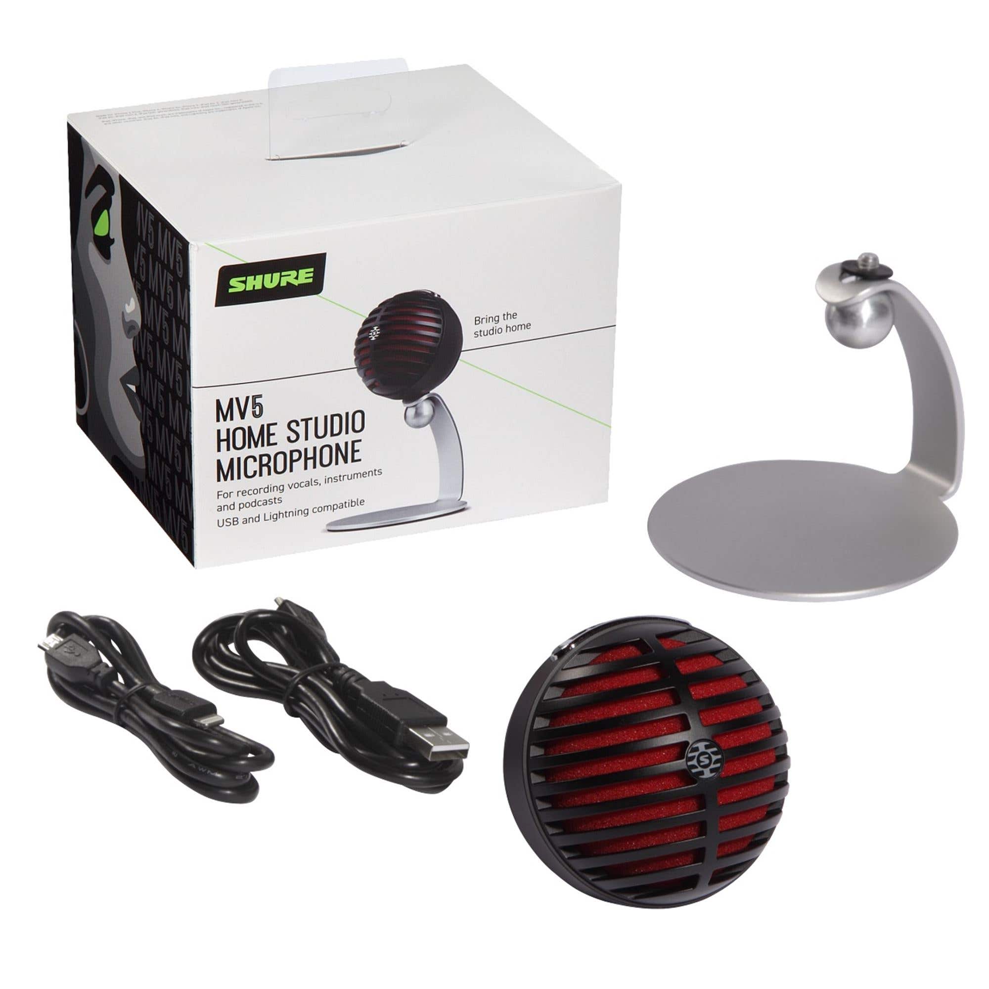 Shure MV5-DIG Home Studio USB Condenser Microphone
