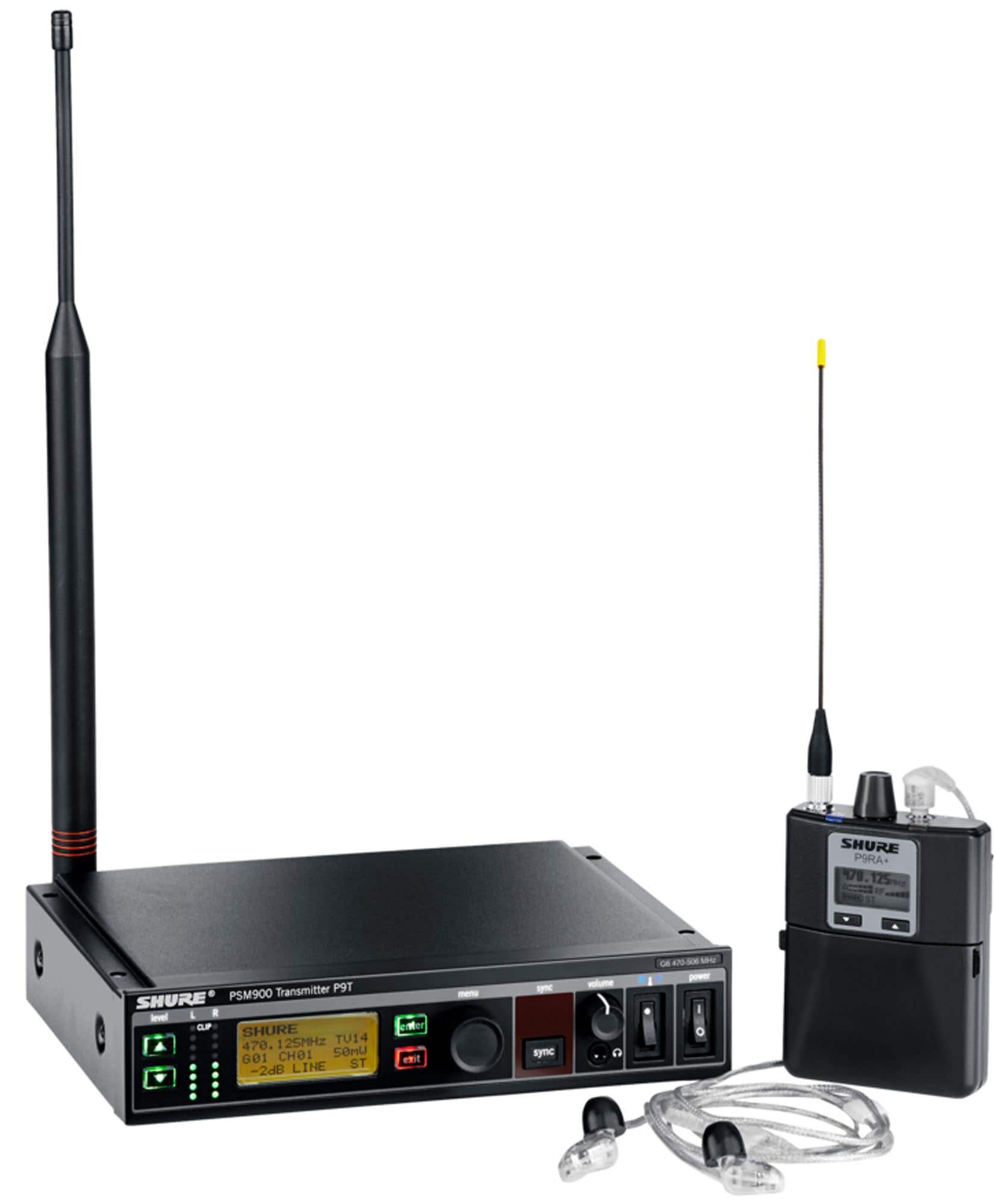Shure P9TRA425CL PSM900 Personal Monitor System With SE425