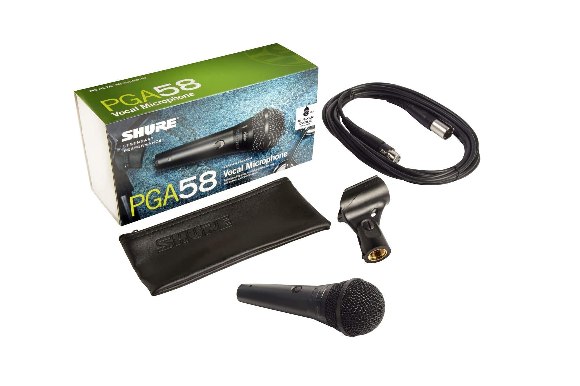 Shure PGA58 Alta Dynamic Vocal Microphone with XLR cable