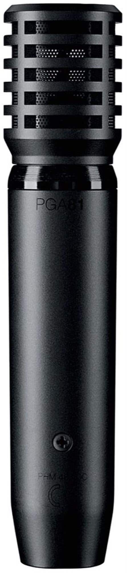 Shure PGA81 Cardioid Condenser Instrument Microphone with Cable