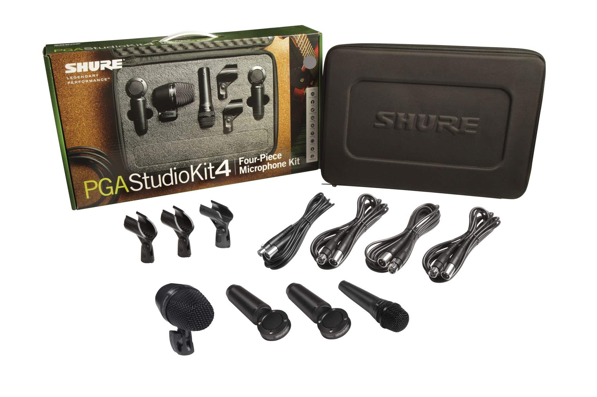 Shure PGAStudioKit4 Alta 4-Piece Studio Drum Mic Pack