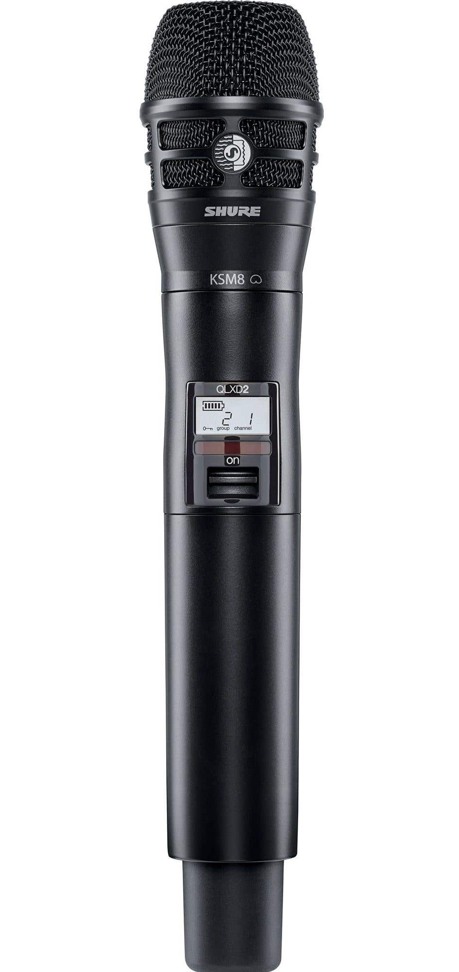 Shure QLXD2/K8 Handheld KSM8 Wireless Mic Transmitter Black