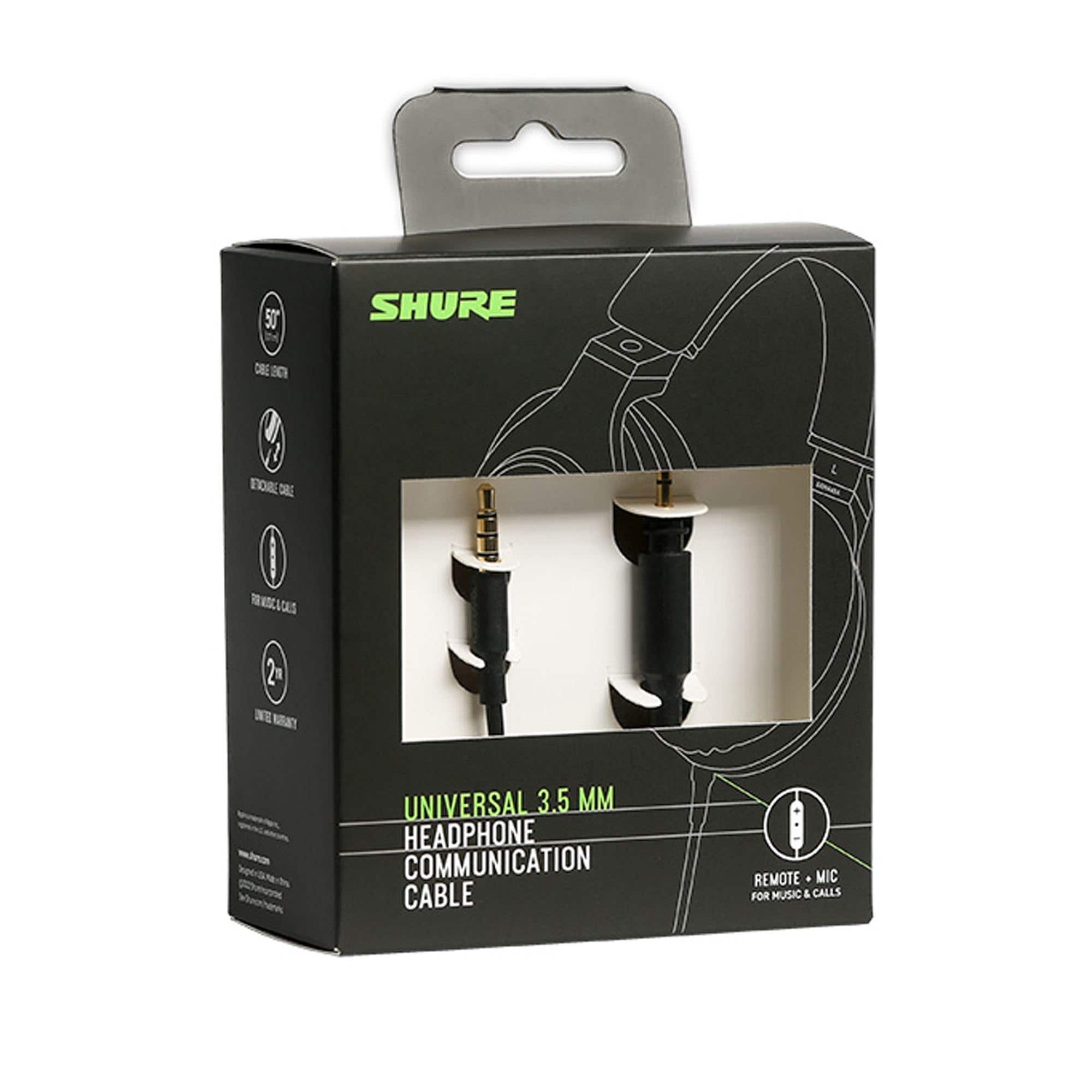 Shure RMCH1-UNI Headphone Communication Cable With Microphone