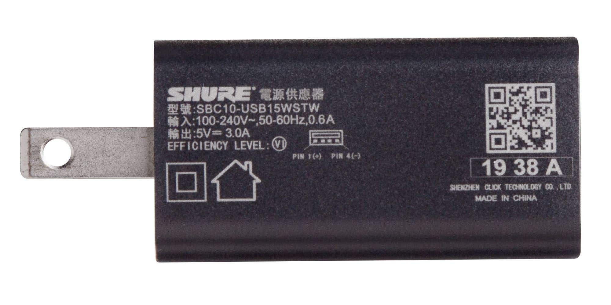 Shure SBC10-USBC Wall Charger Adaptor