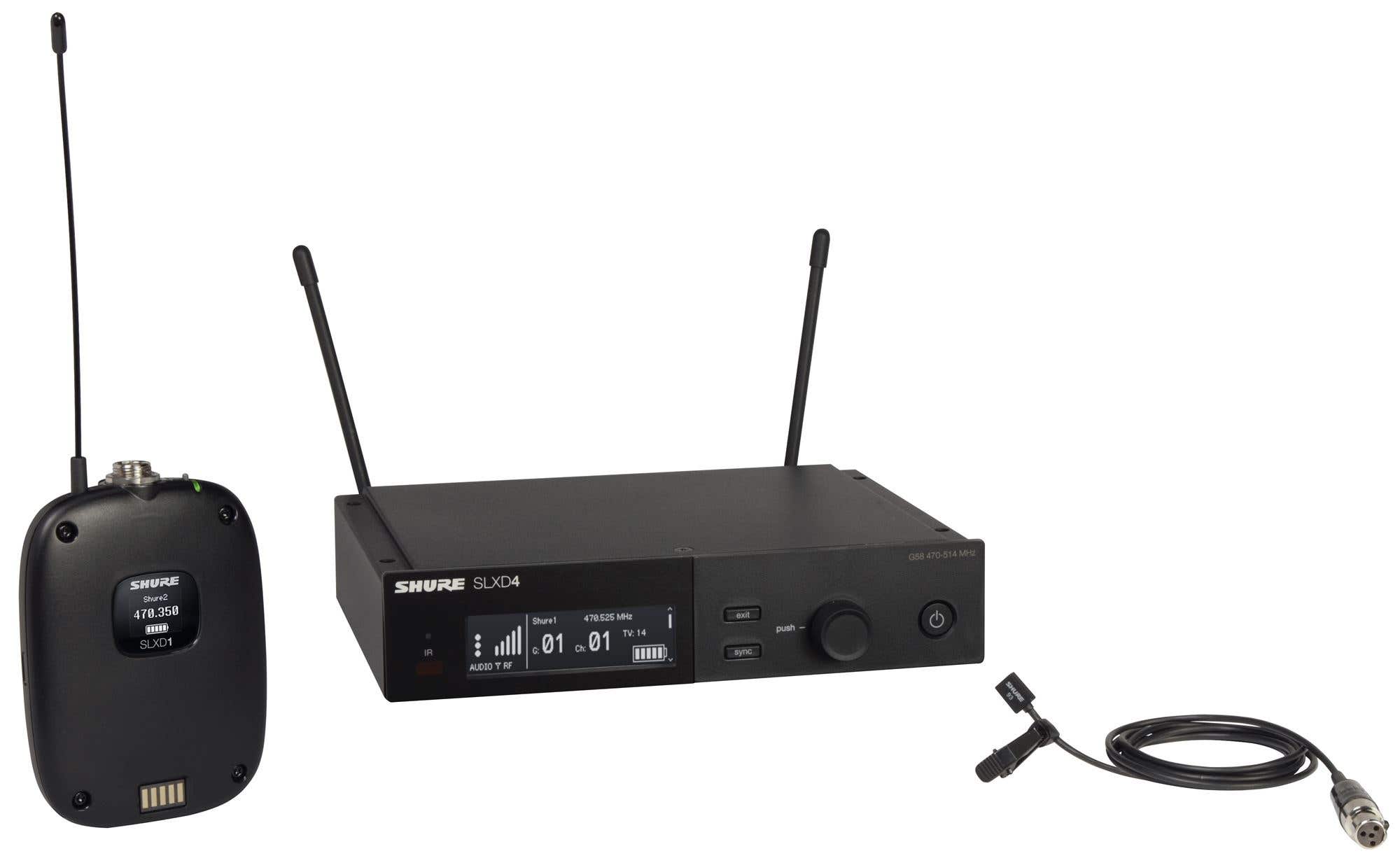 Shure SLXD14/93 SLX-D Digital WL93 Lavalier Wireless System