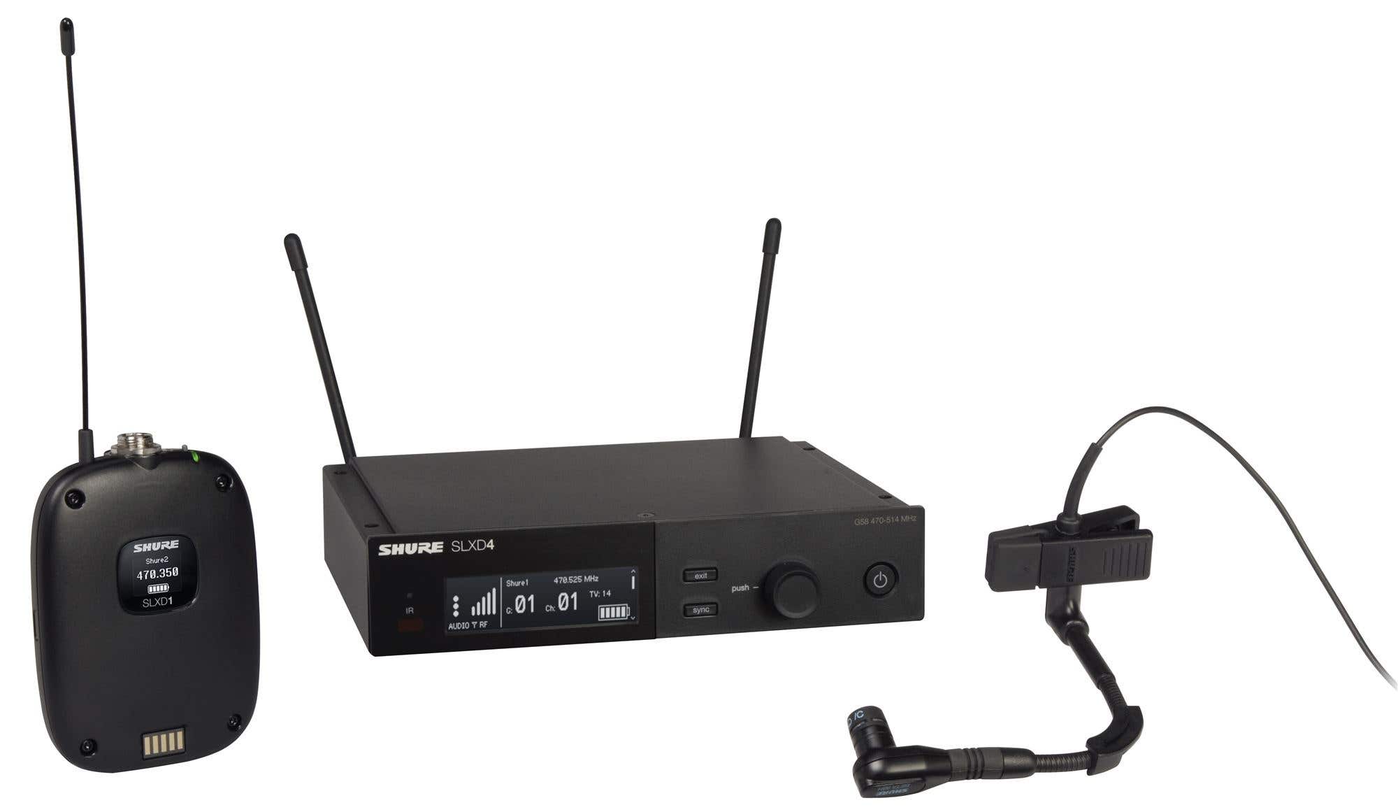 Shure SLXD14/98H SLX-D Beta 98 Instrument Wireless System