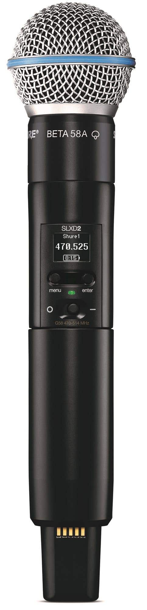 Shure SLXD2B58 SLX-D Beta 58 Handheld Transmitter