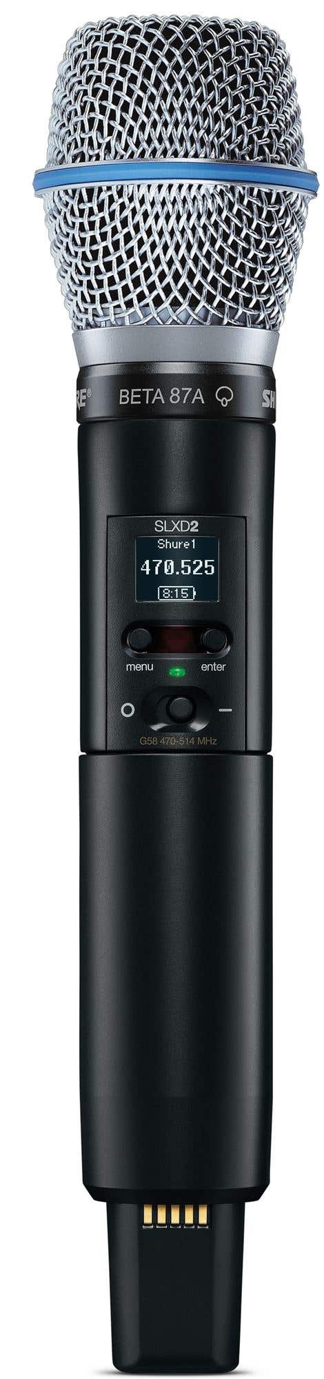 Shure SLXD2B87A SLX-D BETA 87A Handheld Transmitter