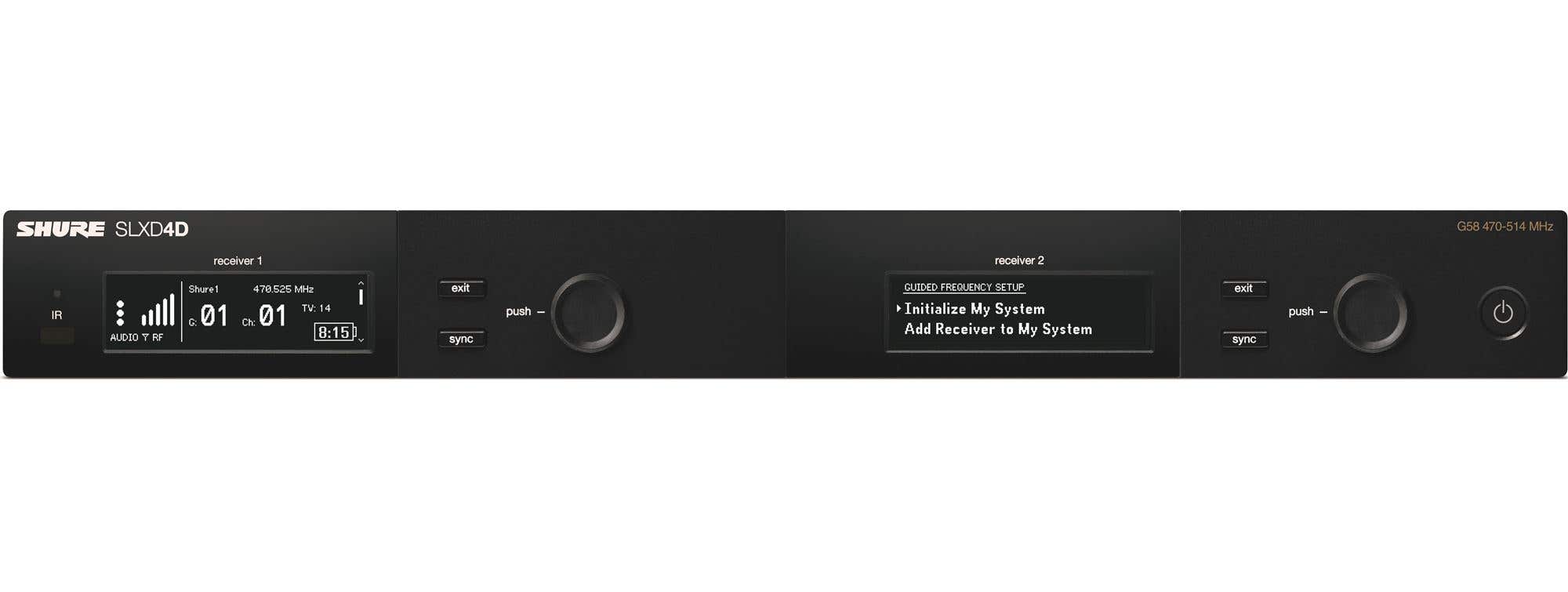 Shure SLXD4D SLX-D Dual Wireless Receiver