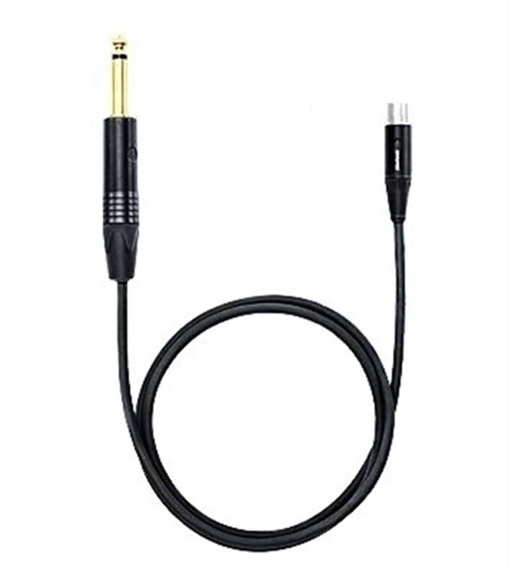 Shure WA306 Push Button Instrument Bodypack Transmitter Cable