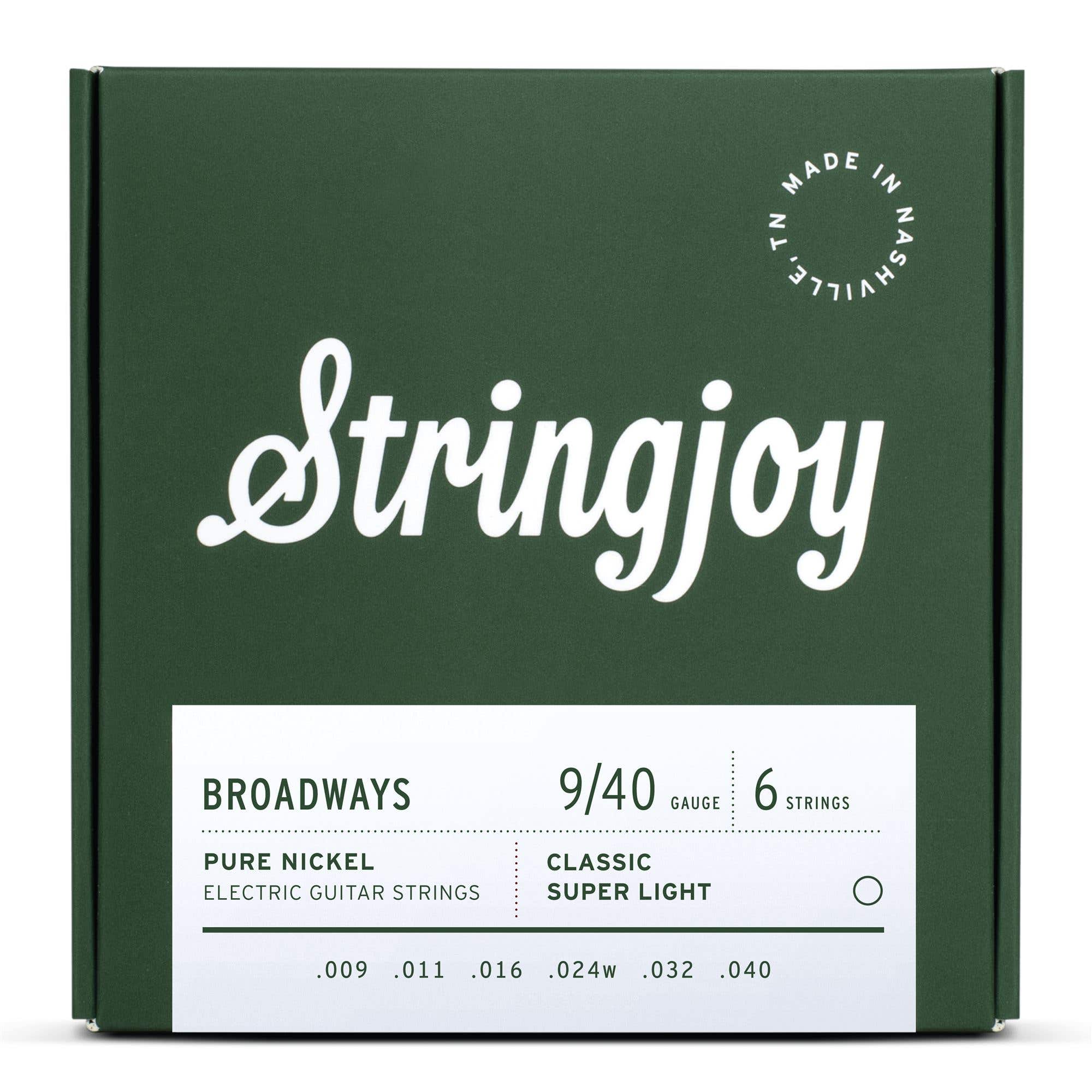 Stringjoy Broadways Nickel Electric Guitar Strings