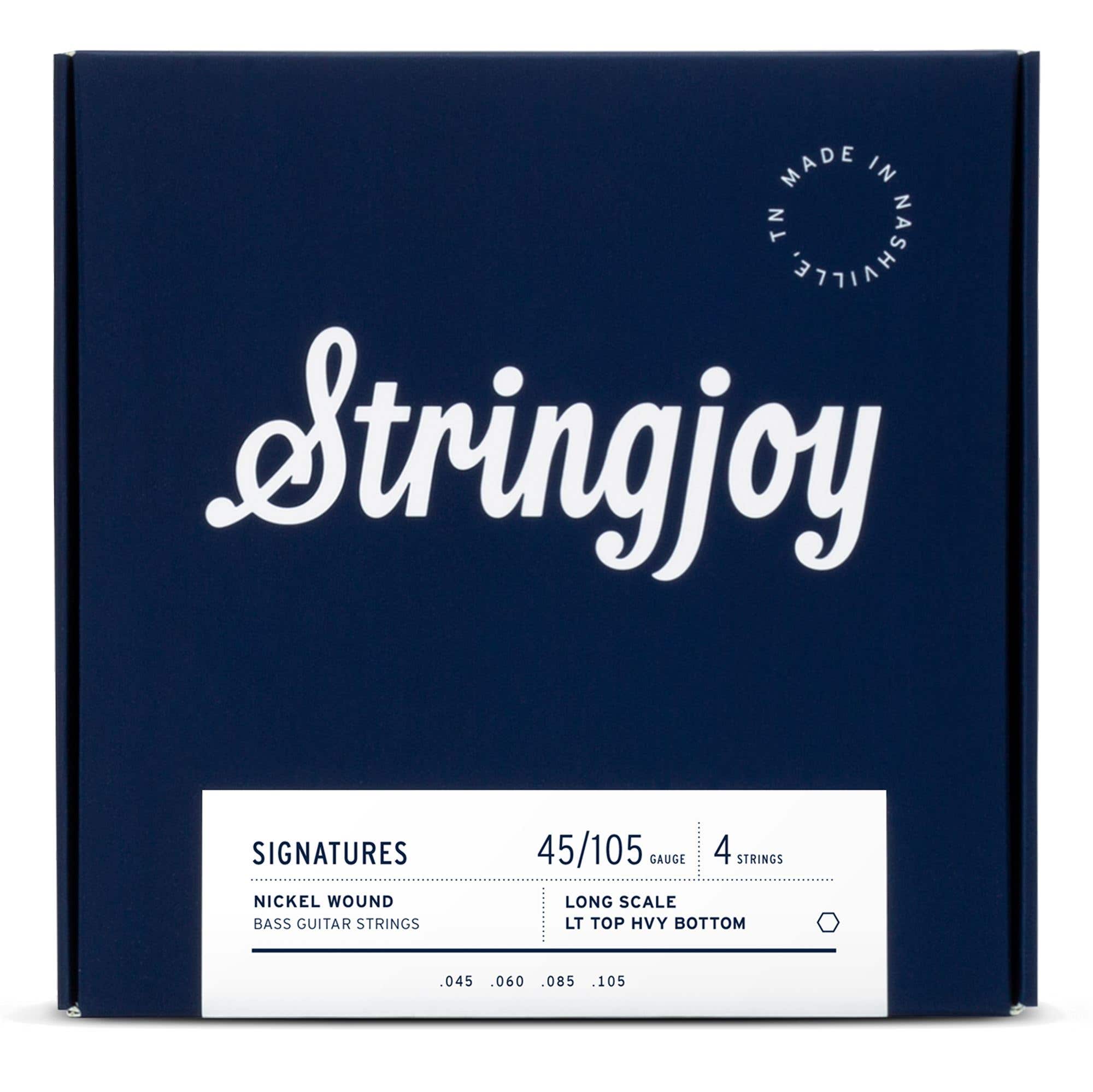 Stringjoy SJ-NBA45105LS Nickel Roundwound Bass Guitar Strings