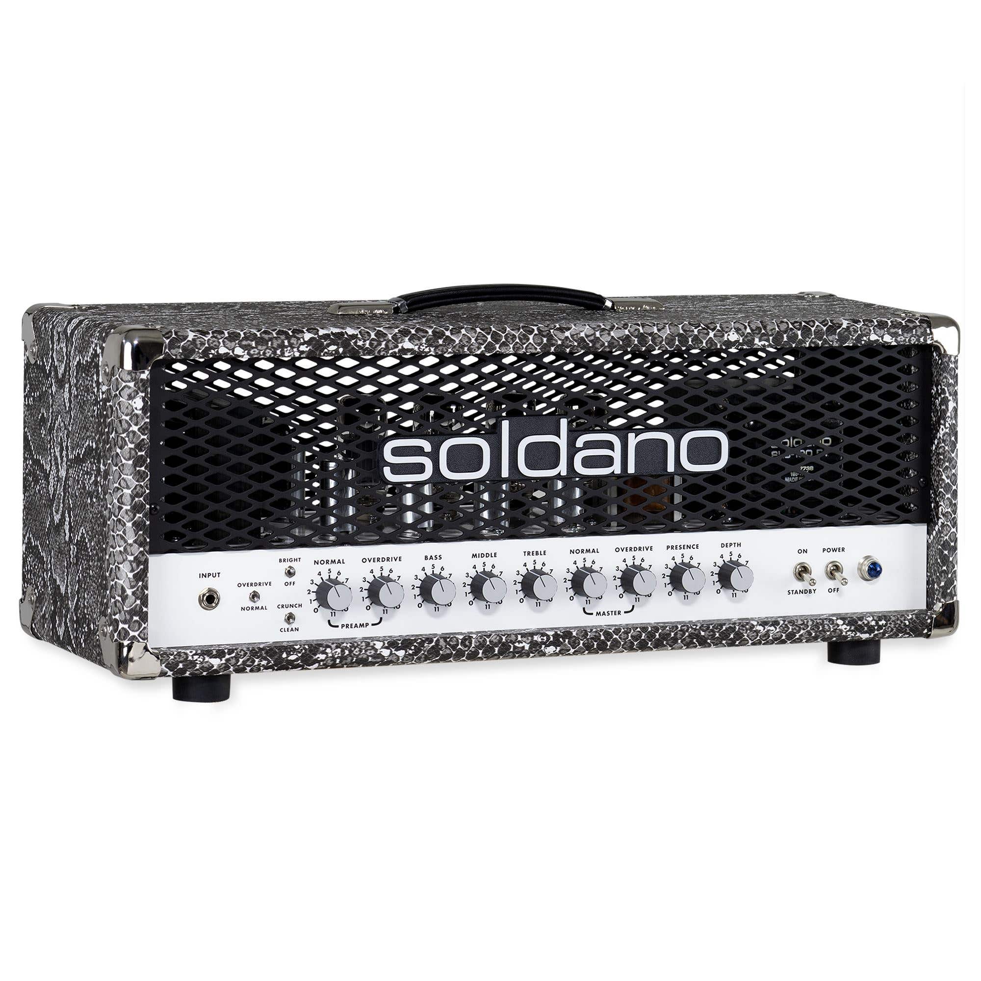 Soldano SLO-100 Super Lead Overdrive Guitar Amp Head Snakeskin