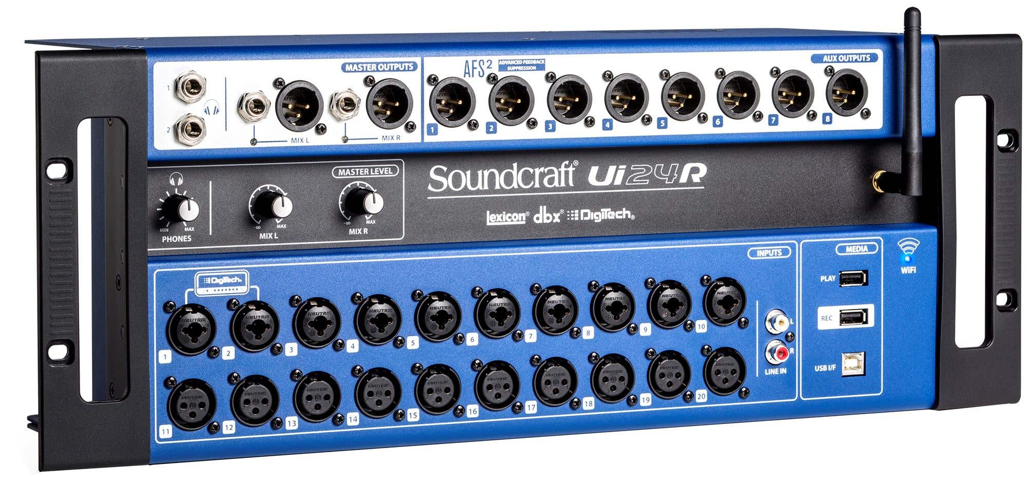 Soundcraft Ui24R Rack Mount Digital Mixer With Wi-Fi Tablet Control